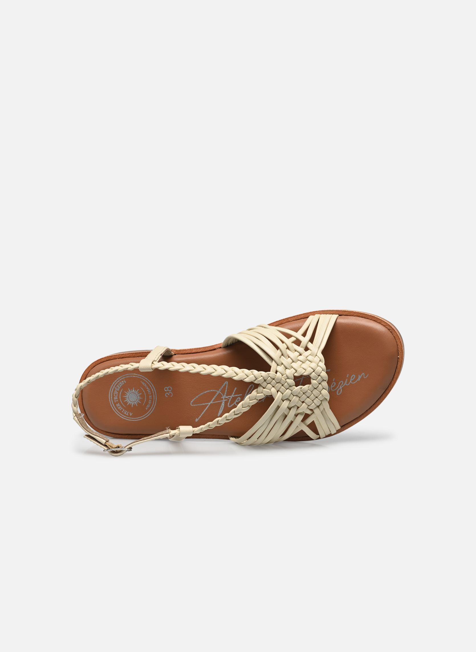 Flache Sandalen Sh 1343 damen weiß L'Atelier Tropézien Flache Sandalen Sh 1343 damen weiß OFF WHITE