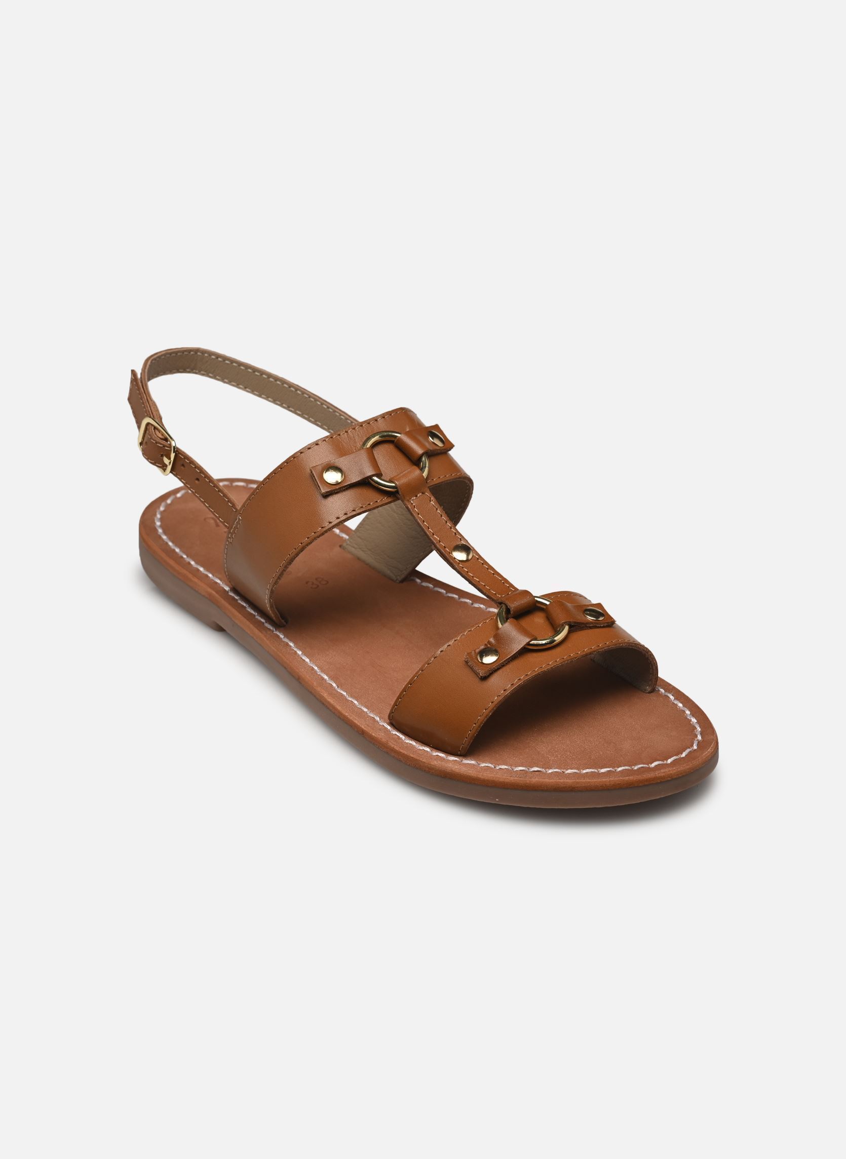 Flache Sandalen Sh 2300 damen braun L'Atelier Tropézien Flache Sandalen Sh 2300 damen braun TAN