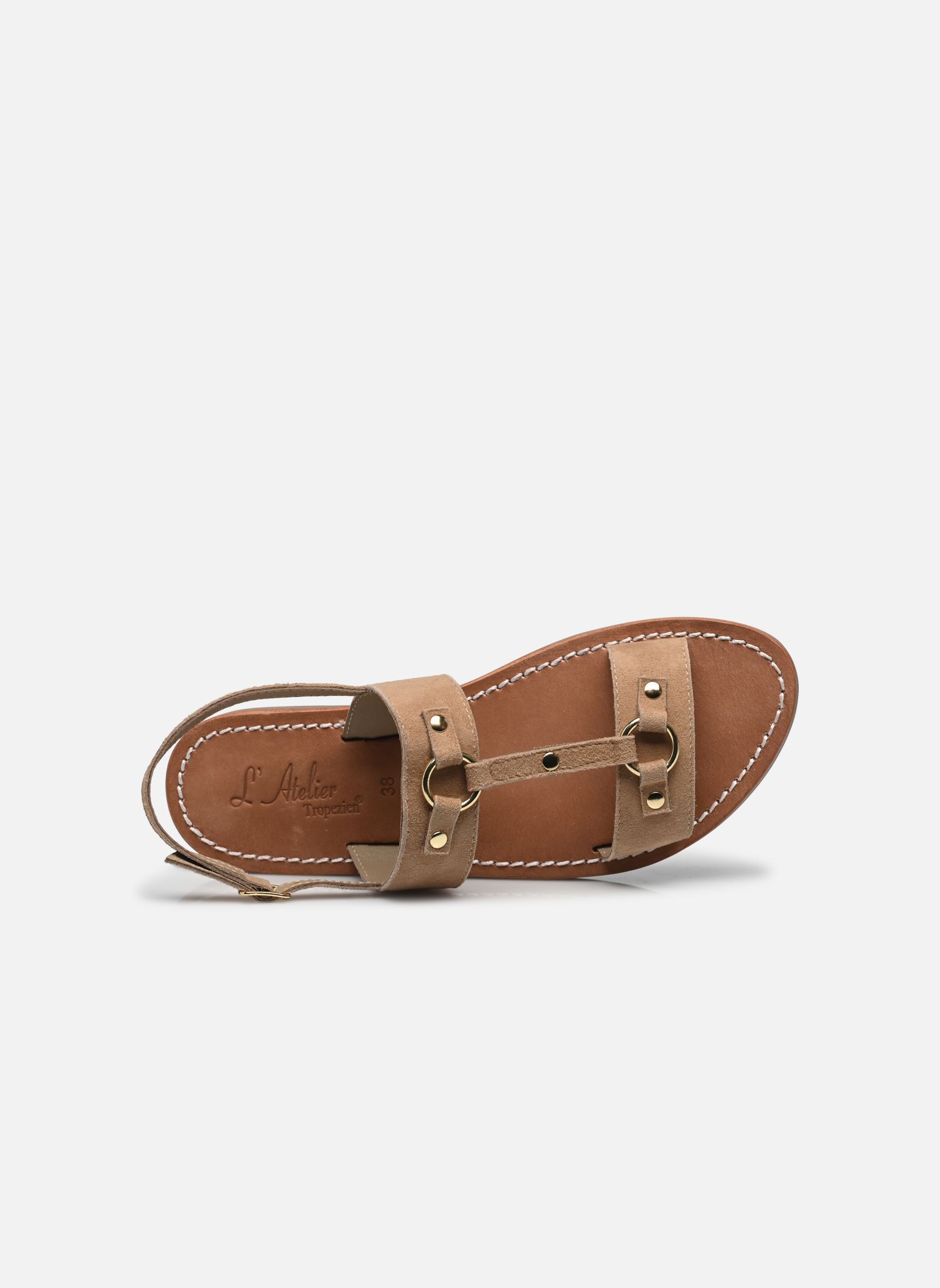 Sandalias planas Sh 2300 mujer beige L'Atelier Tropézien Sandalias planas Sh 2300 mujer beige TAUPE