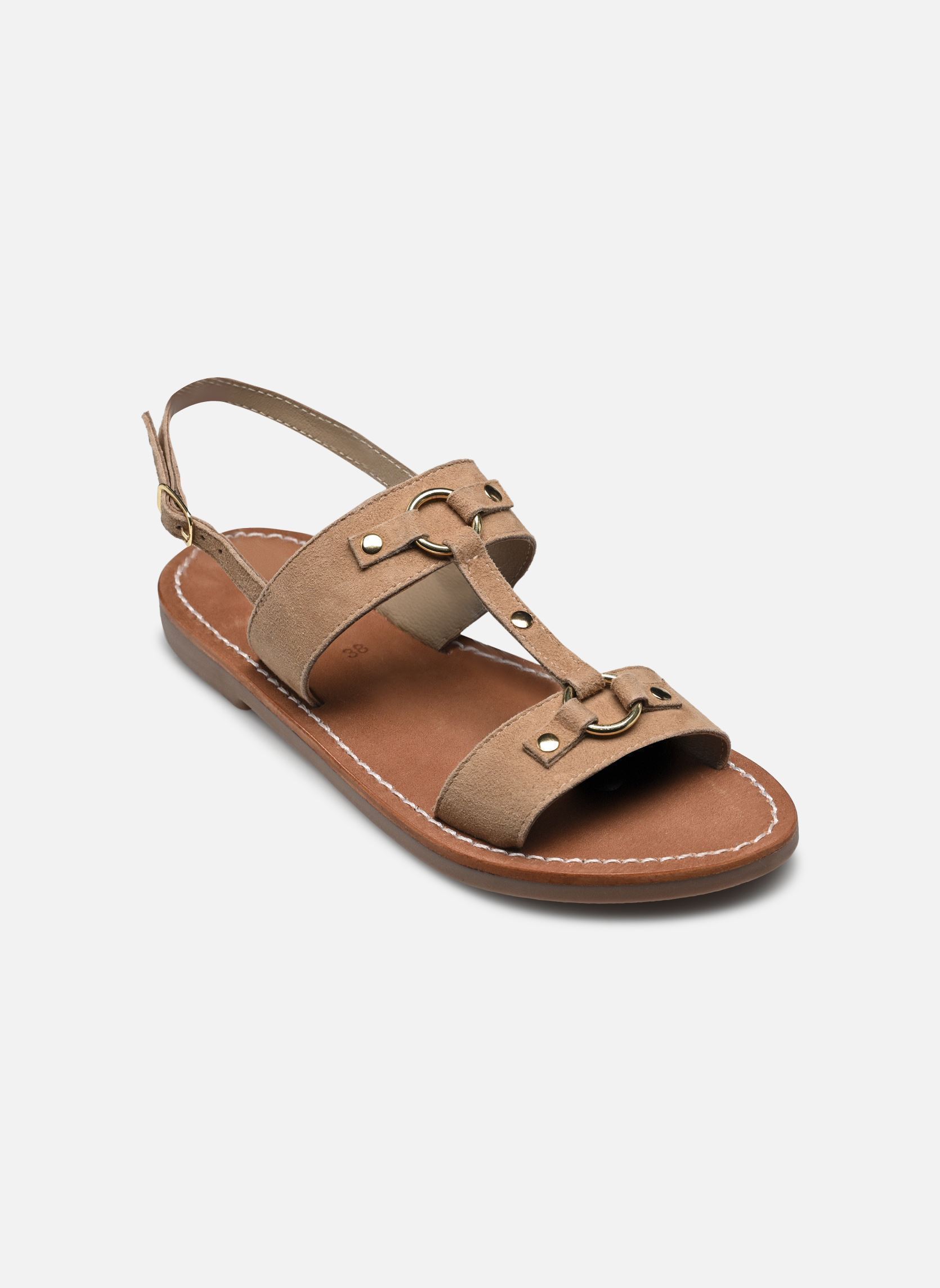 Sandalias planas Sh 2300 mujer beige L'Atelier Tropézien Sandalias planas Sh 2300 mujer beige TAUPE