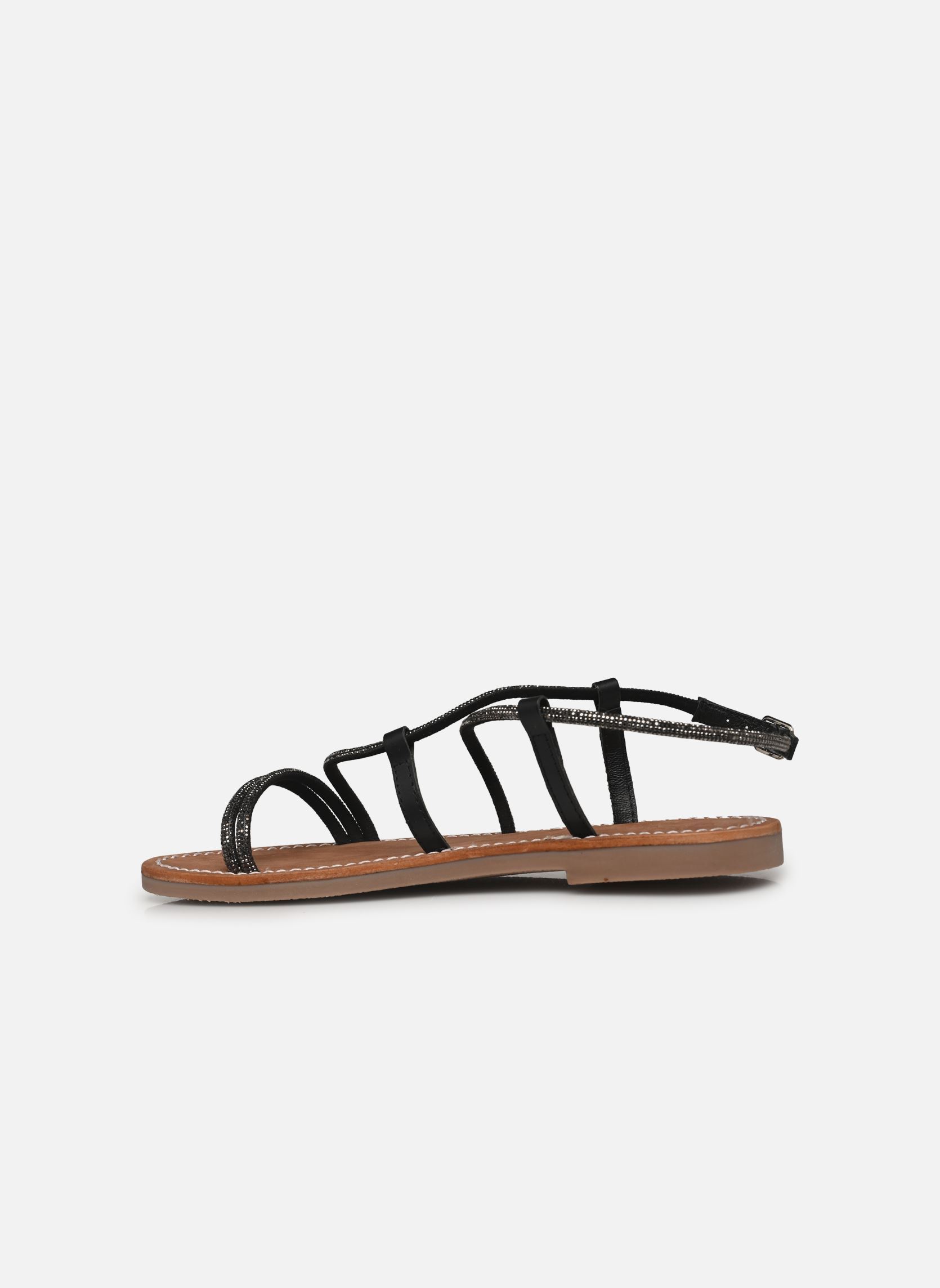 Sandales plates Sh 2301 femme noir L'Atelier Tropézien Sandales plates Sh 2301 femme noir BLACK