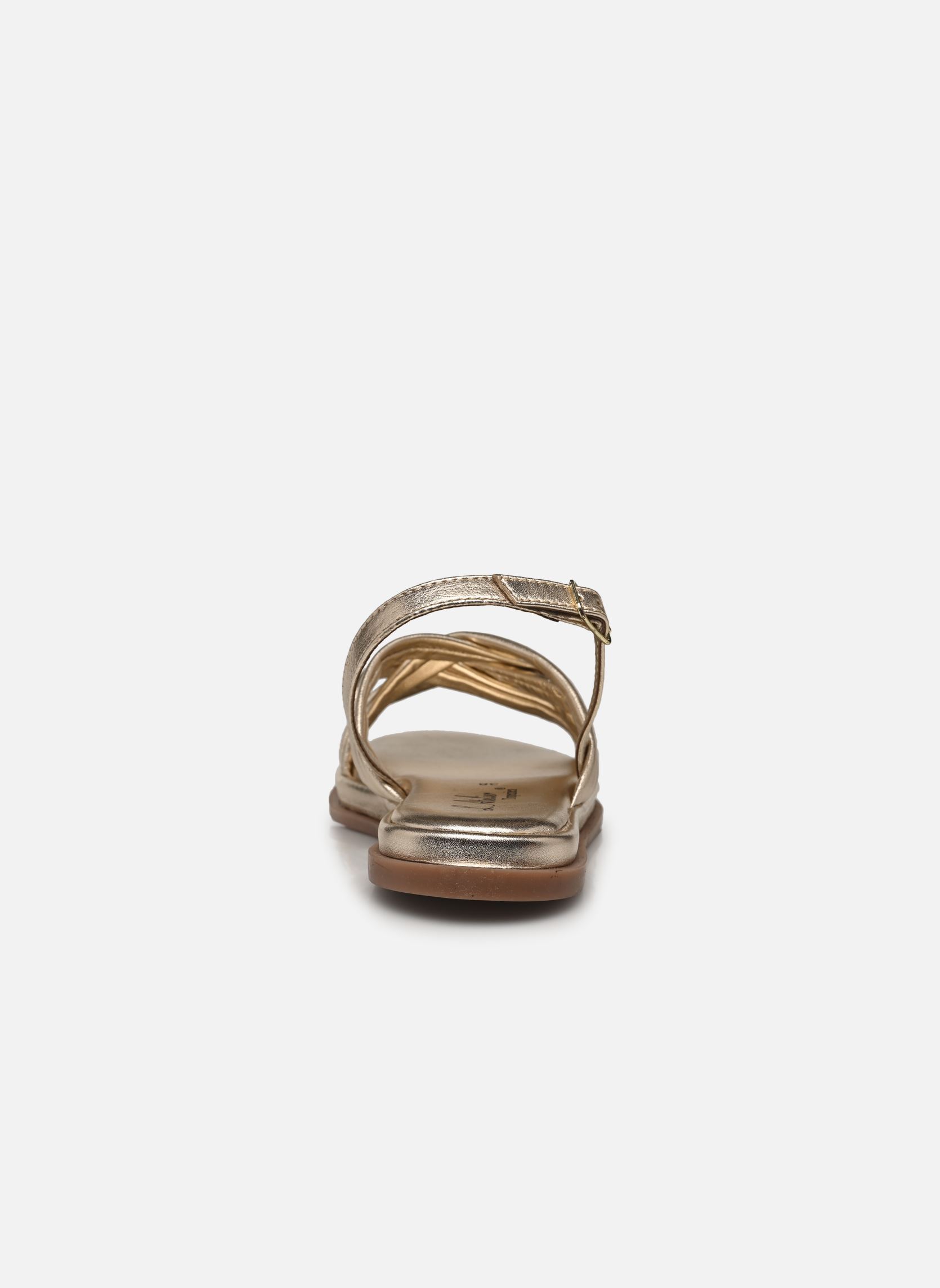 Platte sandalen Sh 2316 dames goud en brons L'Atelier Tropézien Platte sandalen Sh 2316 dames goud en brons GOLD