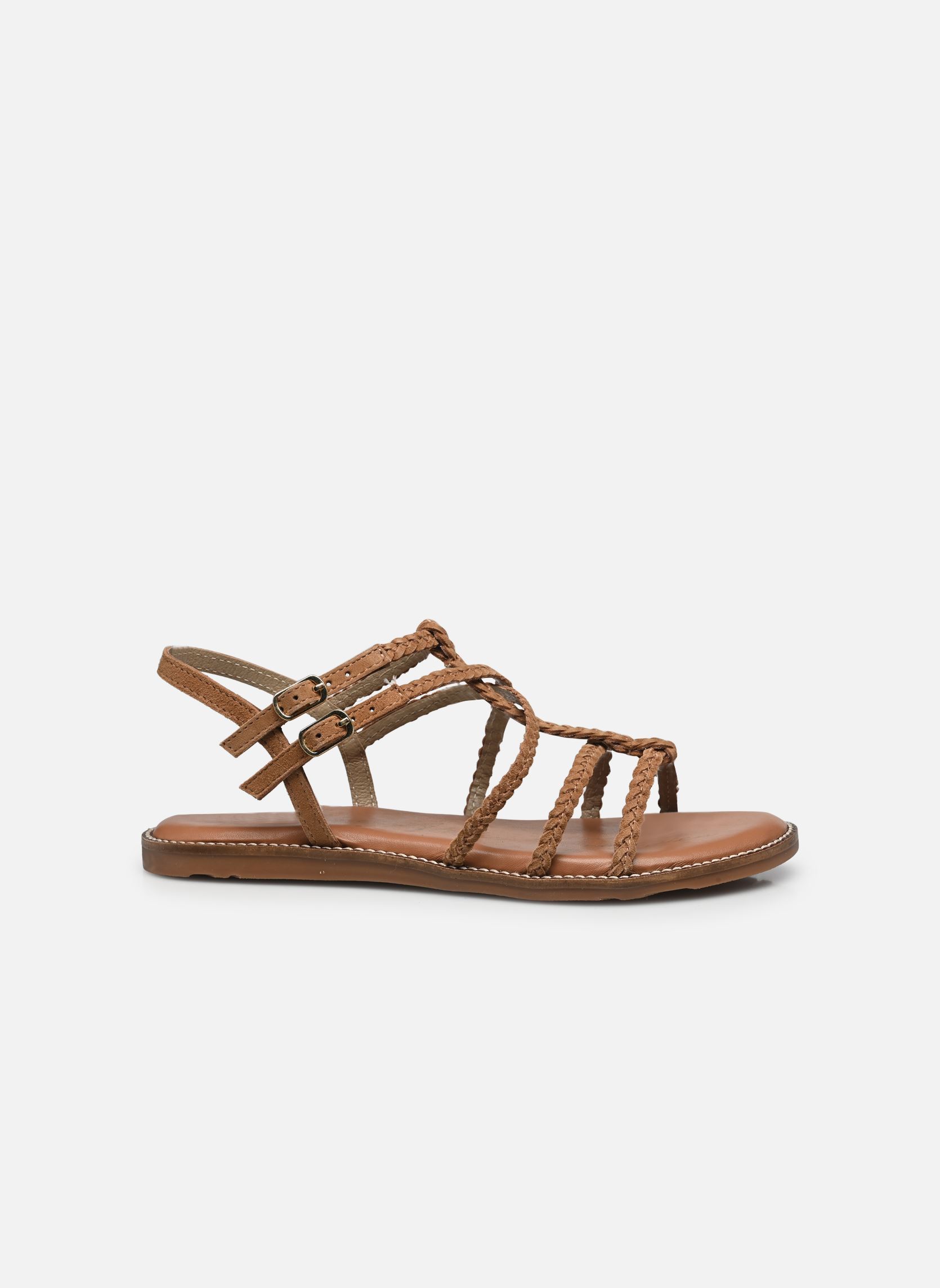 Sandales plates Sh 2318 femme marron L'Atelier Tropézien Sandales plates Sh 2318 femme marron TAN SUEDE