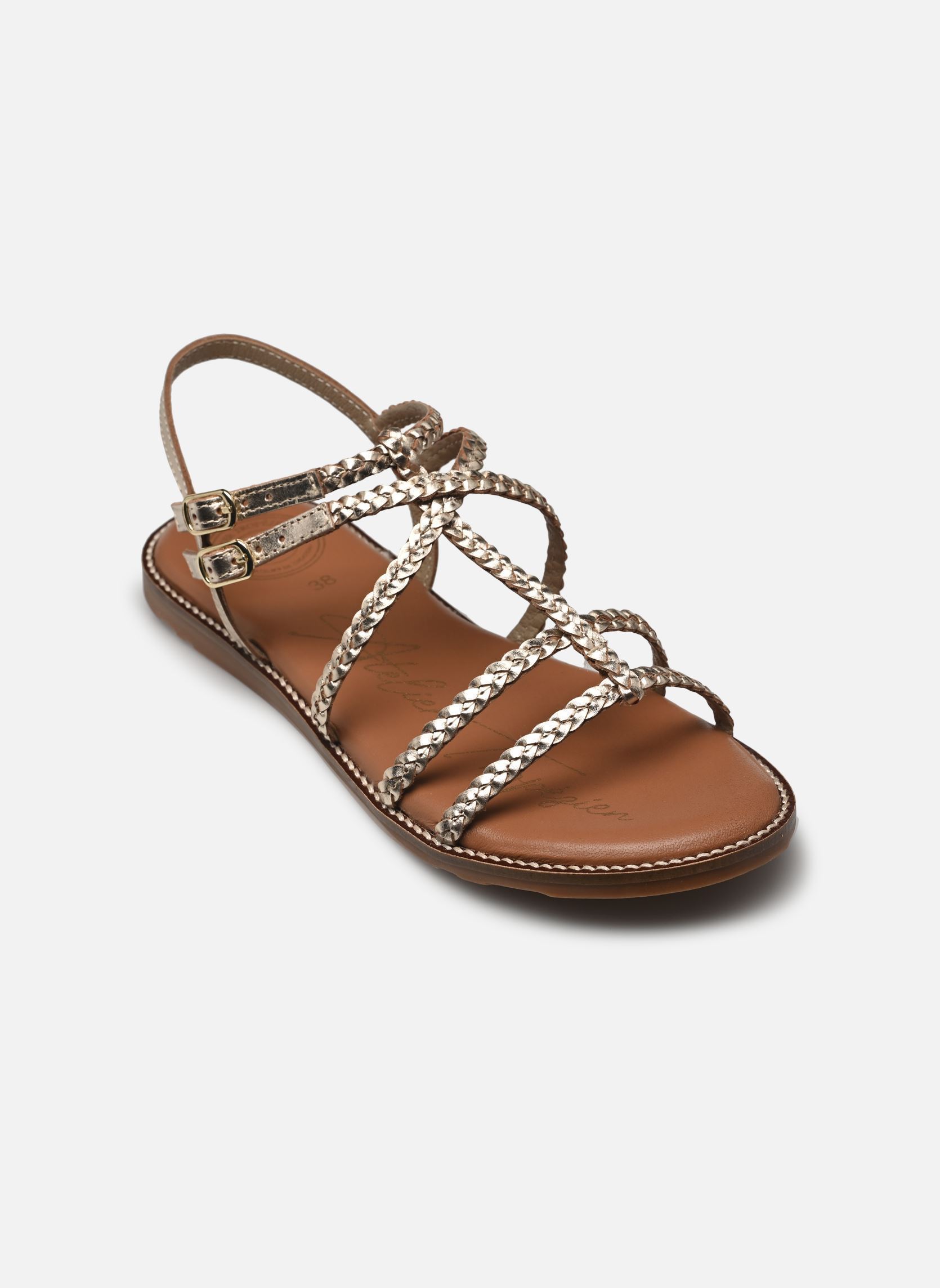 Sandali piatti Sh 2318 donna oro e bronzo L'Atelier Tropézien Sandali piatti Sh 2318 donna oro e bronzo GOLD