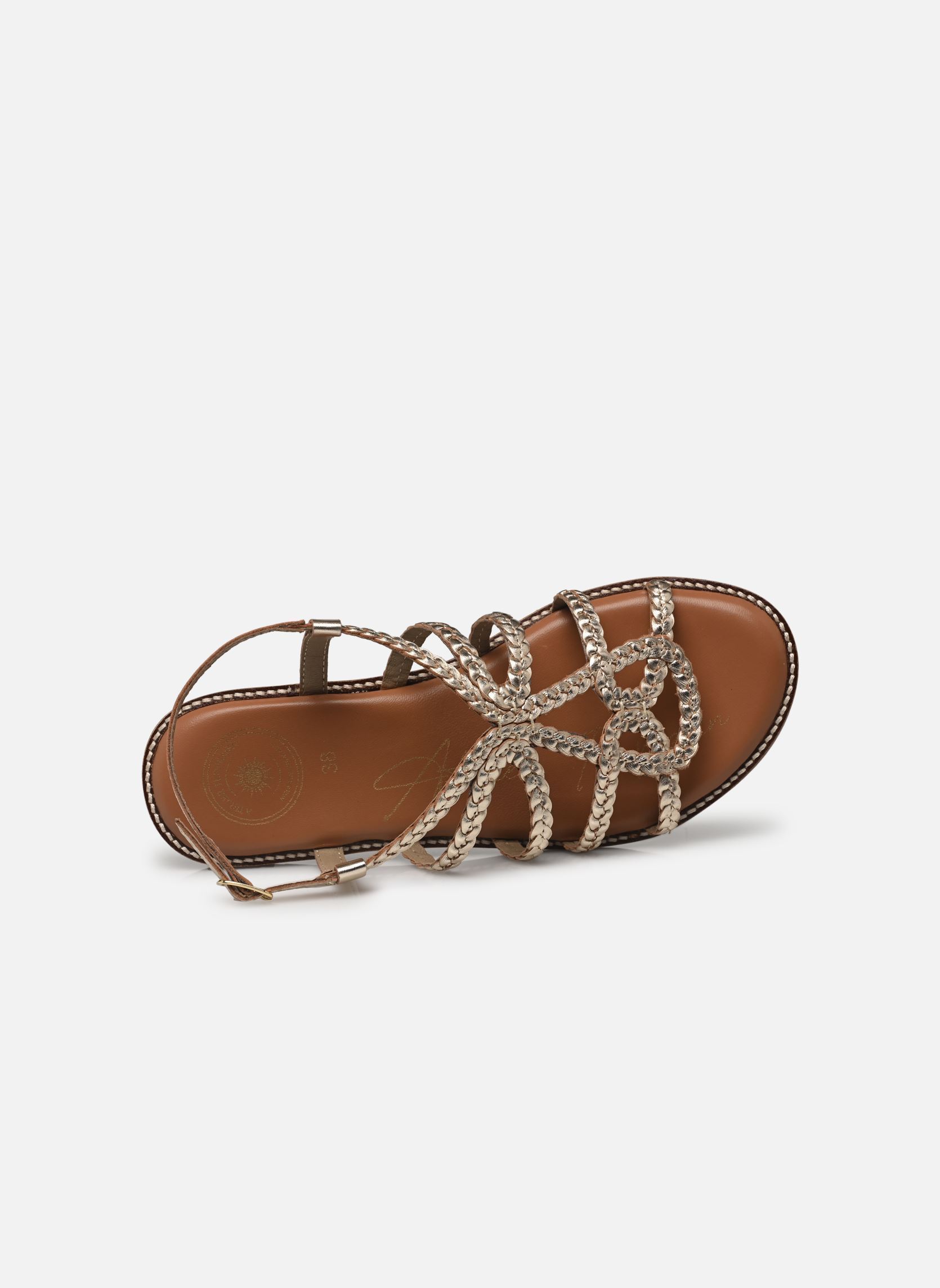 Sandales plates Sh 2321 femme or et bronze L'Atelier Tropézien Sandales plates Sh 2321 femme or et bronze GOLD