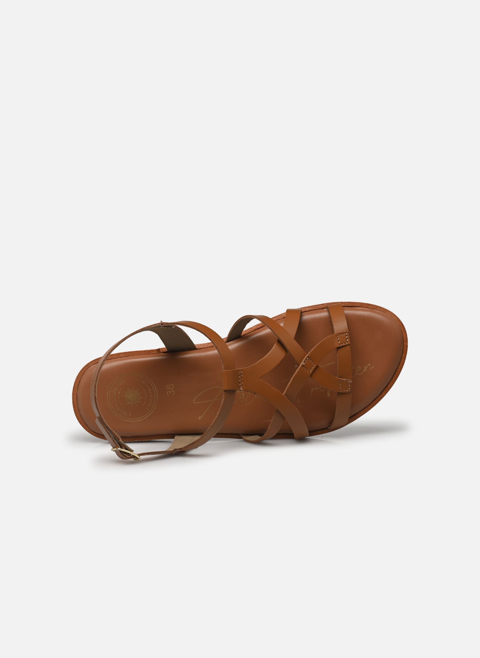 Flache Sandalen Sh 2328 damen braun L'Atelier Tropézien Flache Sandalen Sh 2328 damen braun TAN