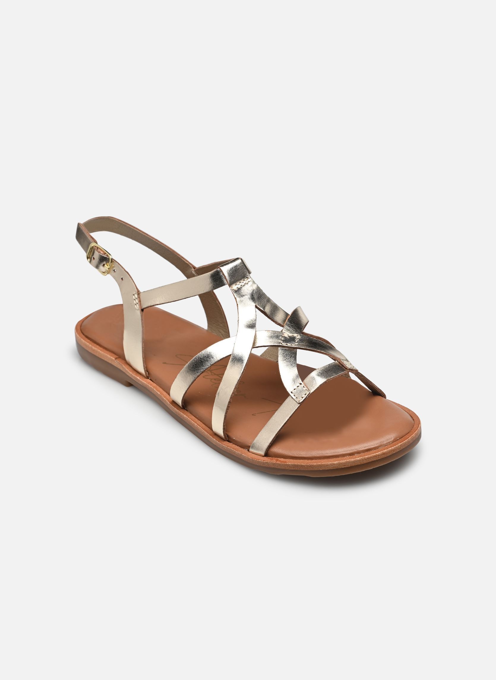 Sandales plates Sh 2328 femme or et bronze L'Atelier Tropézien Sandales plates Sh 2328 femme or et bronze GOLD