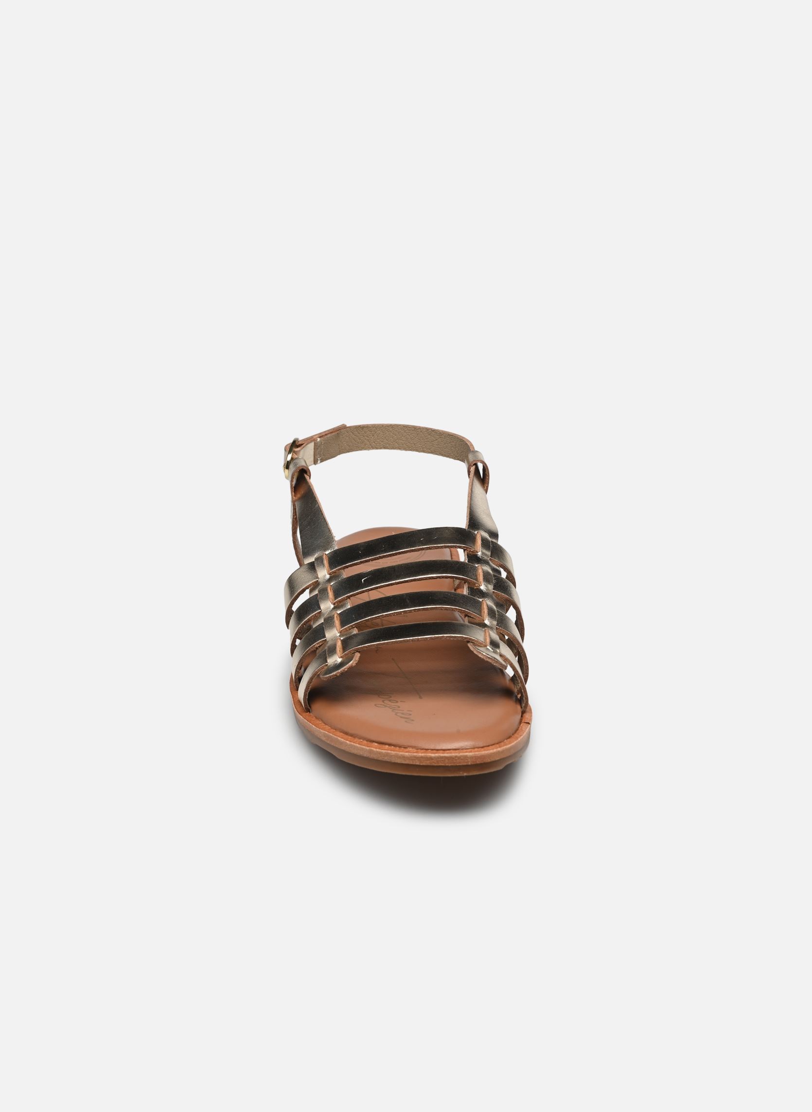 Platte sandalen Sh 2331 dames goud en brons L'Atelier Tropézien Platte sandalen Sh 2331 dames goud en brons GOLD