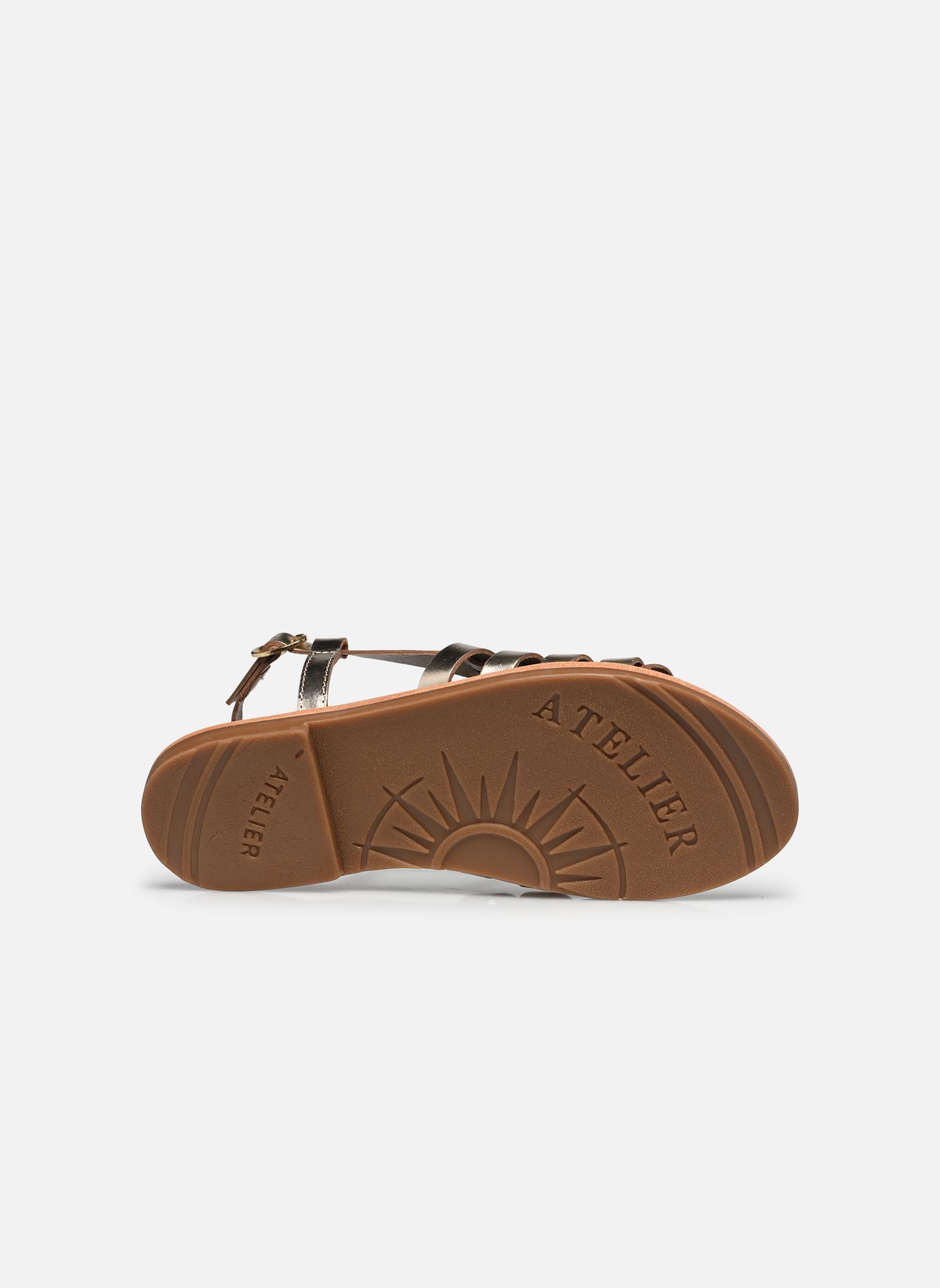 Platte sandalen Sh 2331 dames goud en brons L'Atelier Tropézien Platte sandalen Sh 2331 dames goud en brons GOLD