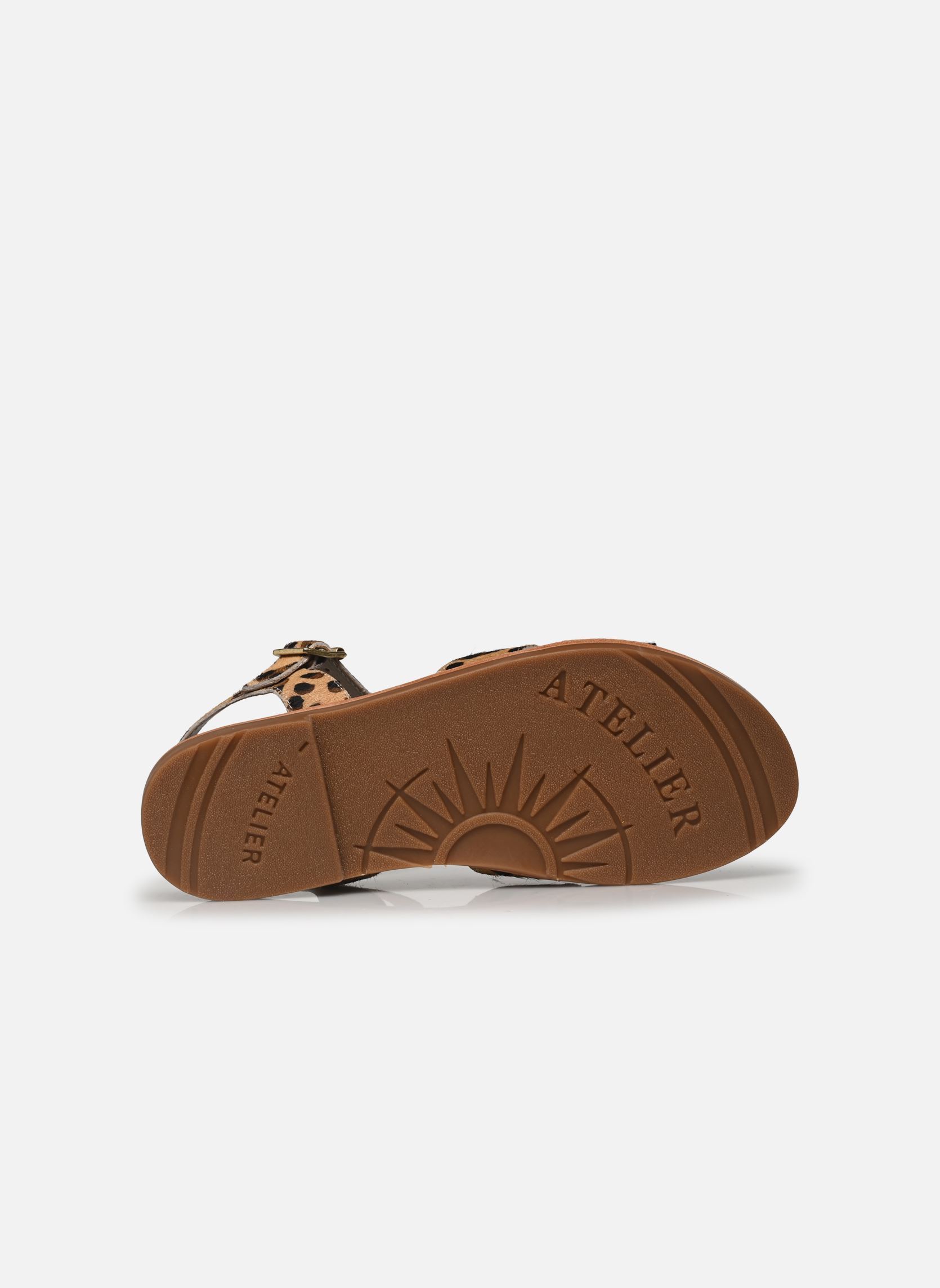 Sandalias planas Sh 2335 mujer marrón L'Atelier Tropézien Sandalias planas Sh 2335 mujer marrón LEOPARD
