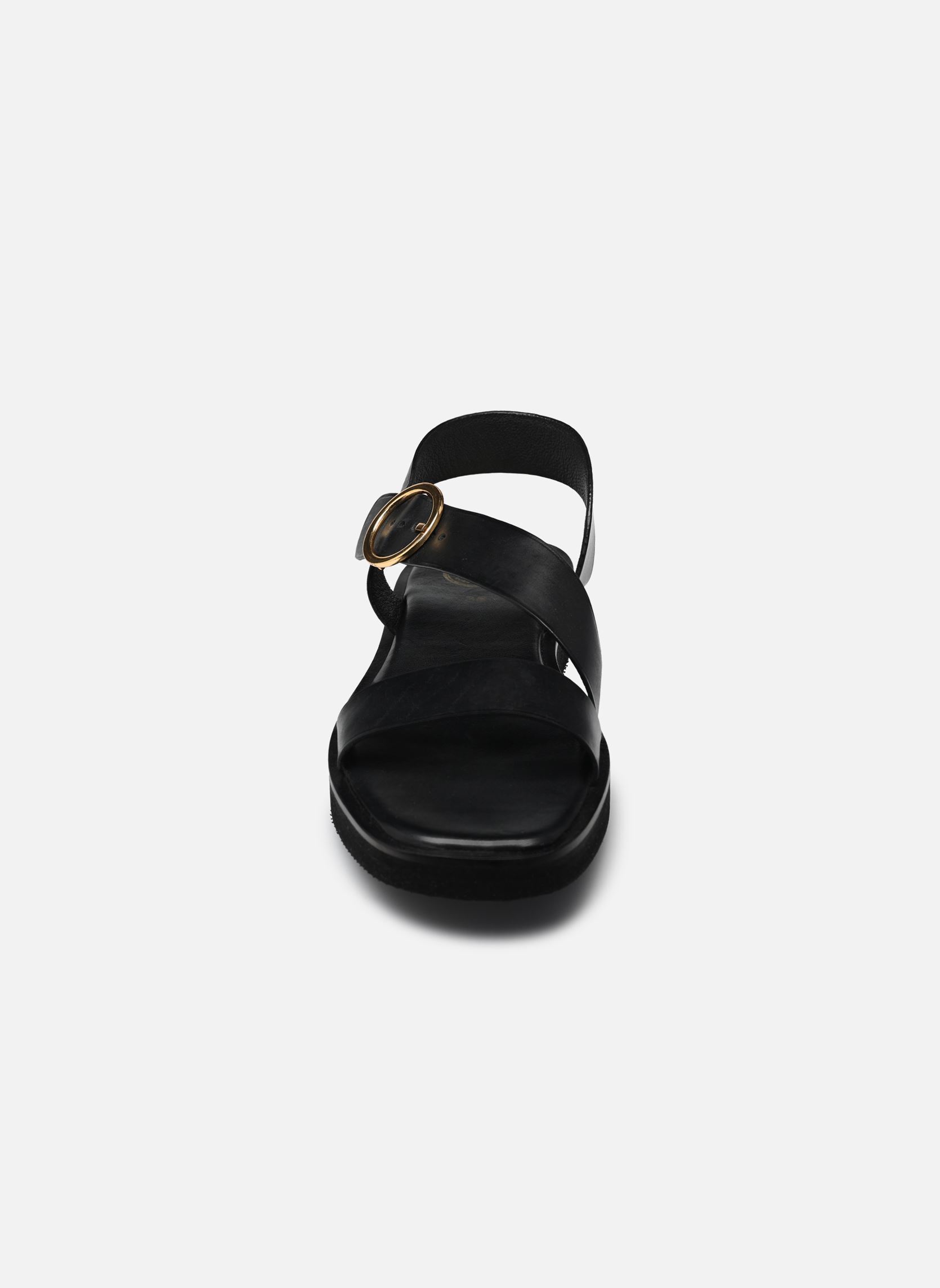 Sandales plates St 17 femme noir L'Atelier Tropézien Sandales plates St 17 femme noir BLACK