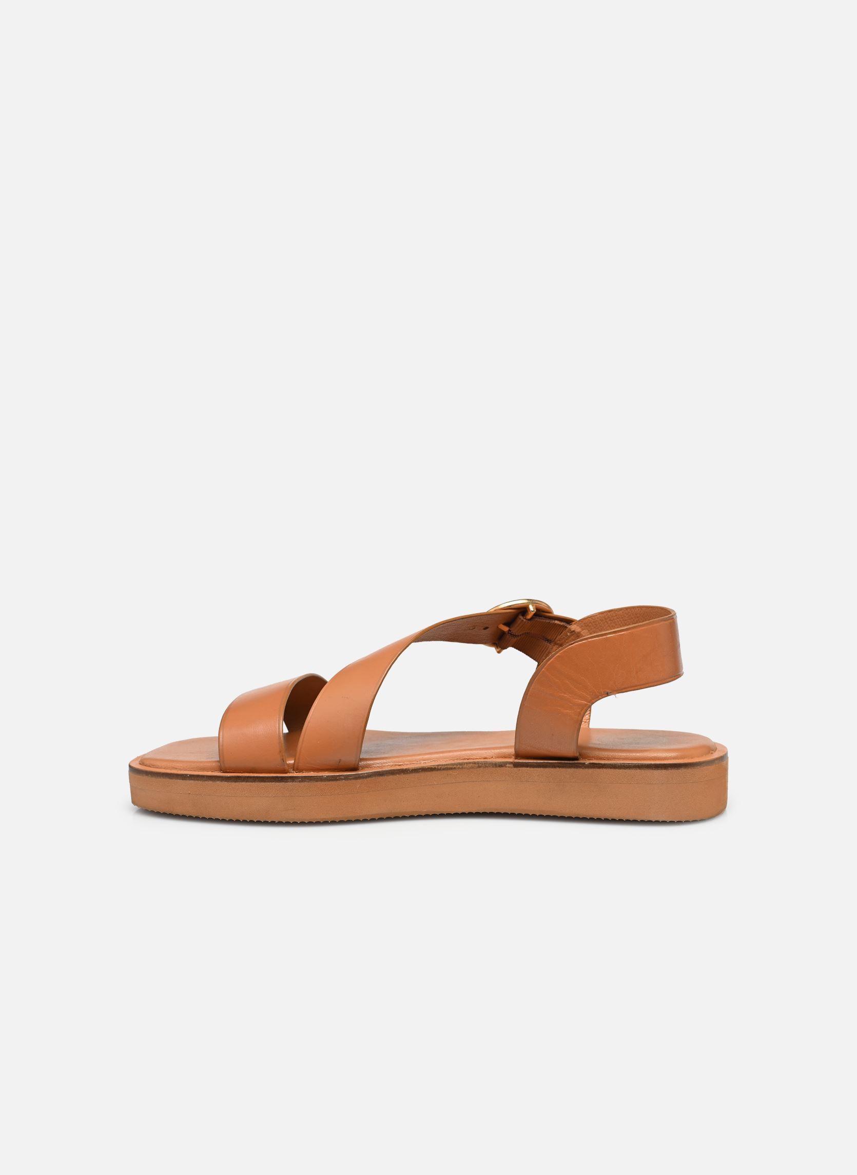 Sandali piatti St 17 donna marrone L'Atelier Tropézien Sandali piatti St 17 donna marrone TAN