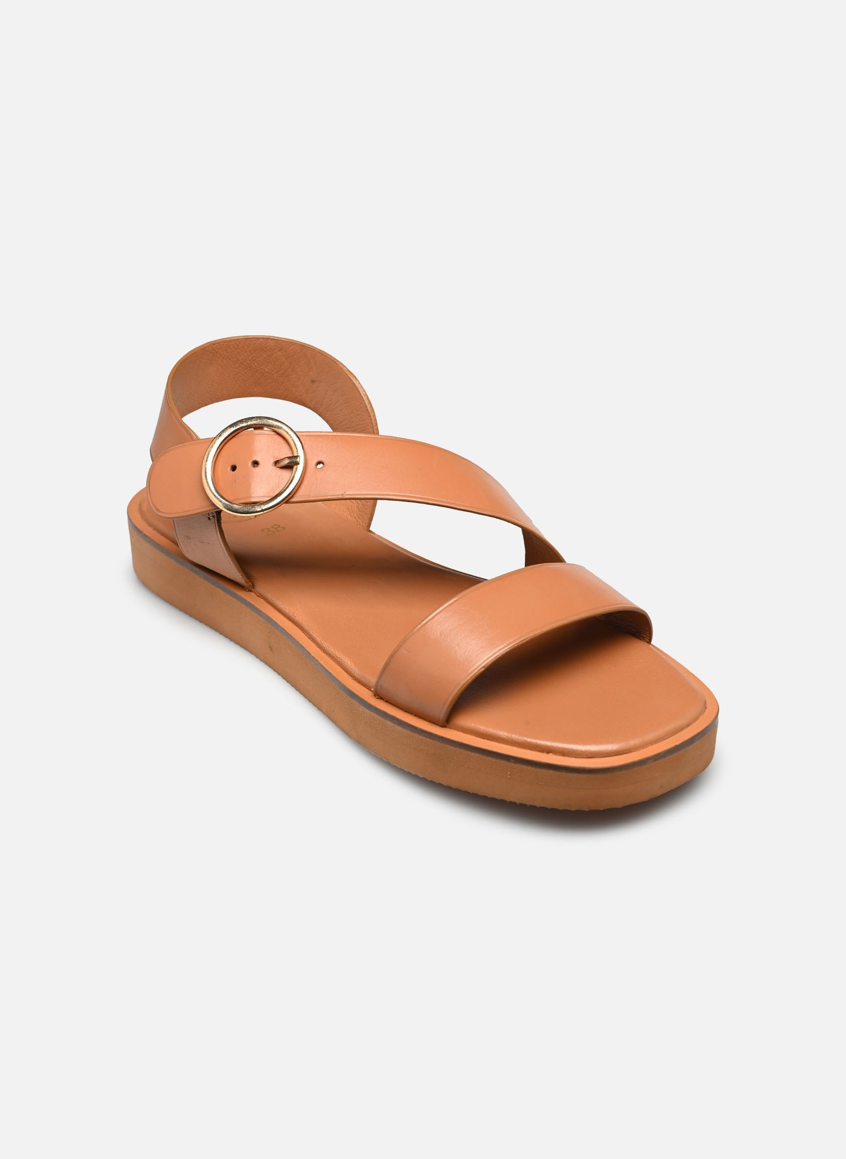 Sandali piatti St 17 donna marrone L'Atelier Tropézien Sandali piatti St 17 donna marrone TAN