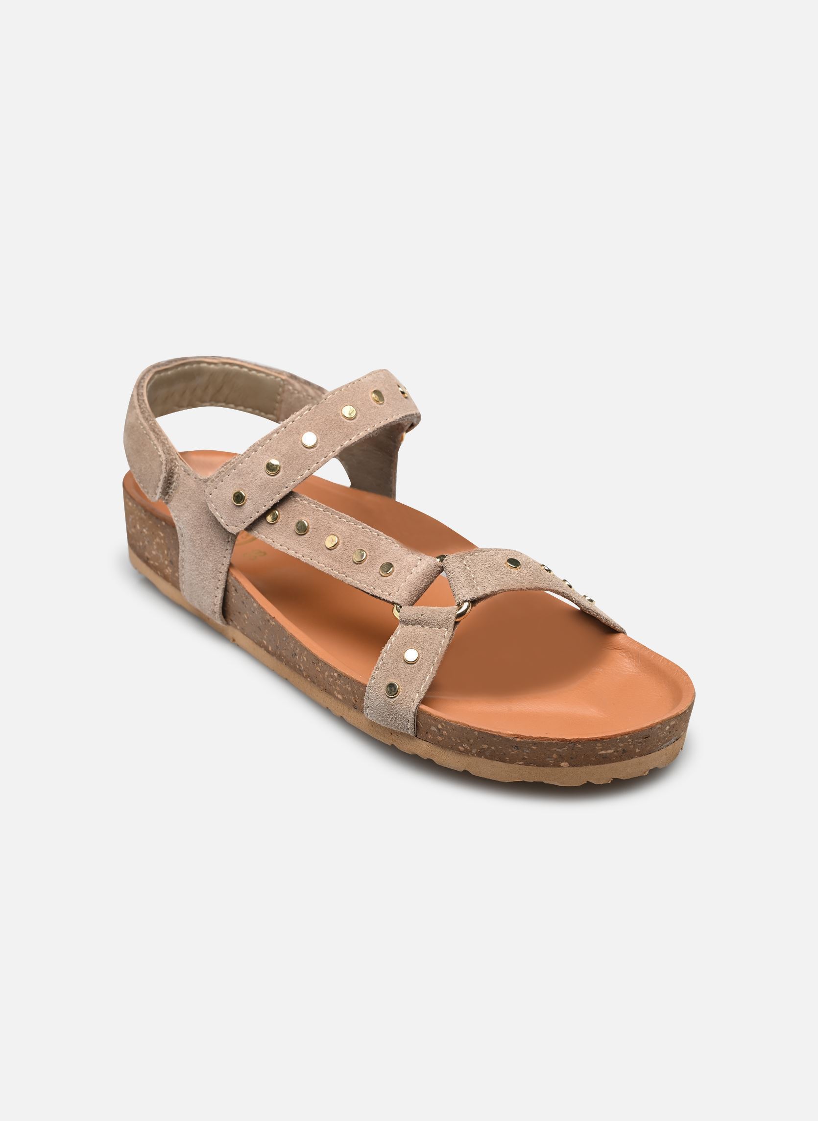 Sandalias planas St 25 mujer beige L'Atelier Tropézien Sandalias planas St 25 mujer beige TAUPE