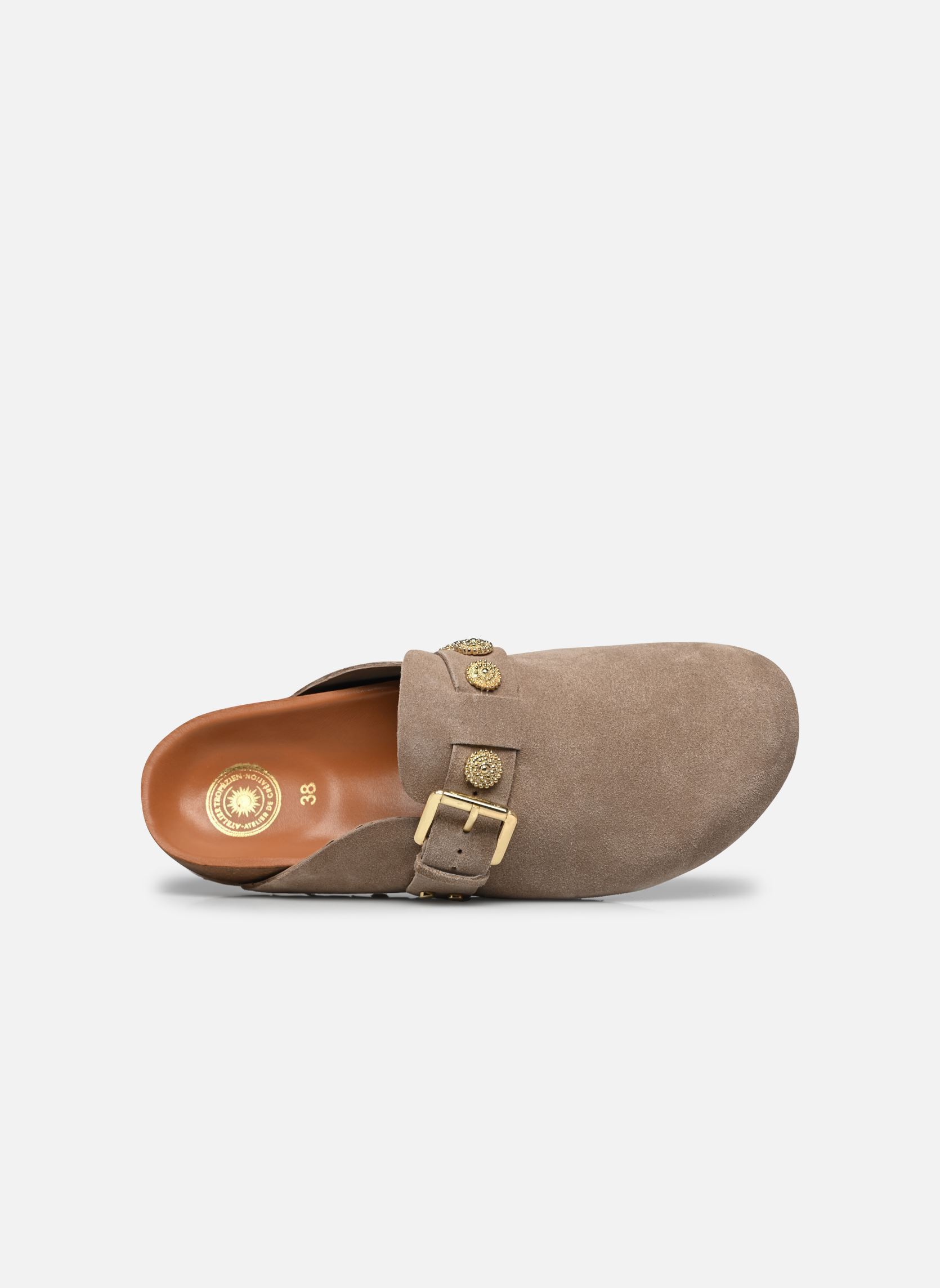 Sandalias planas St 26 mujer beige L'Atelier Tropézien Sandalias planas St 26 mujer beige TAUPE