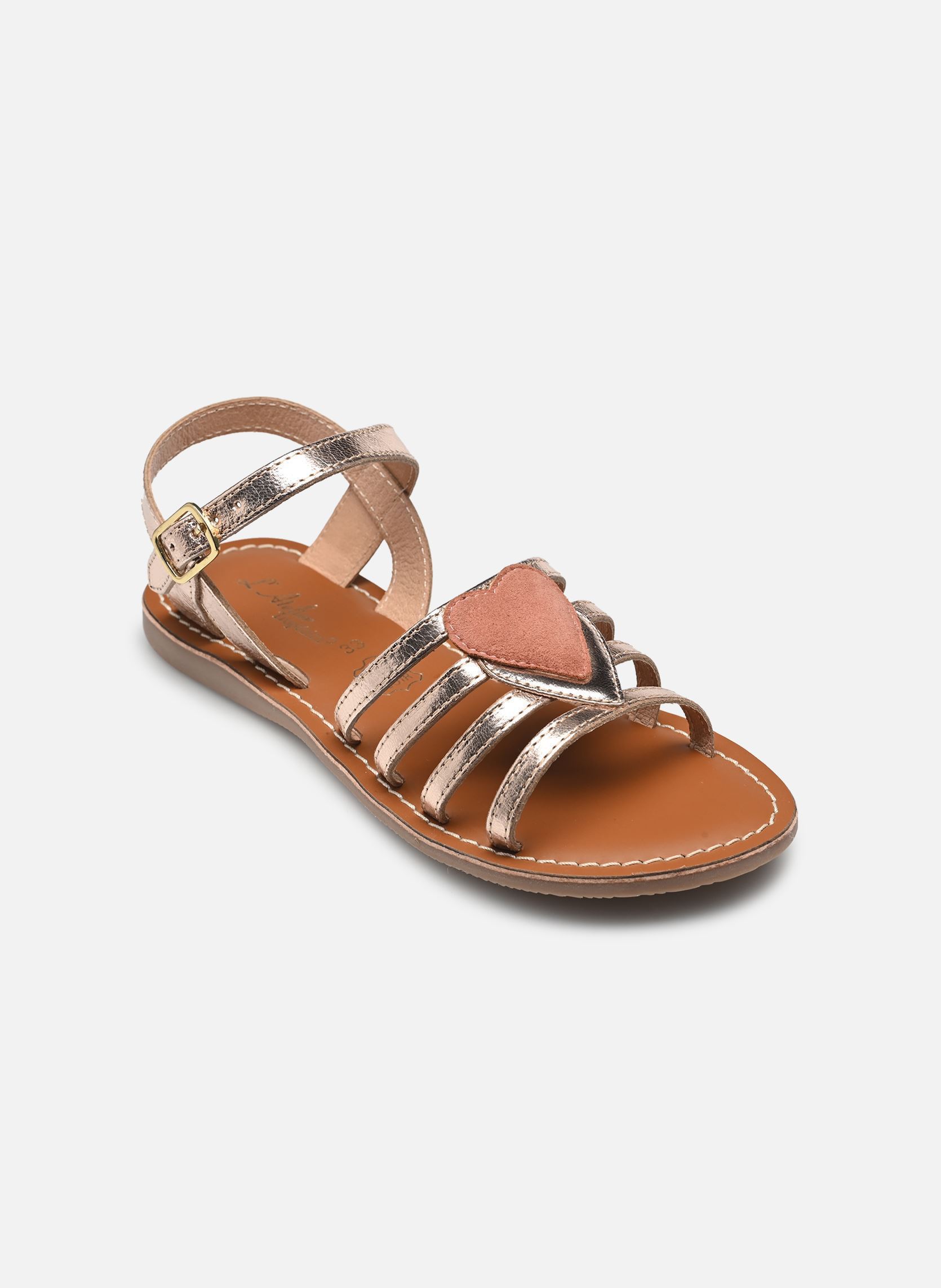 Sandales Il 2254 fille multicolore L'Atelier Tropézien Sandales Il 2254 fille multicolore GOLD/PINK