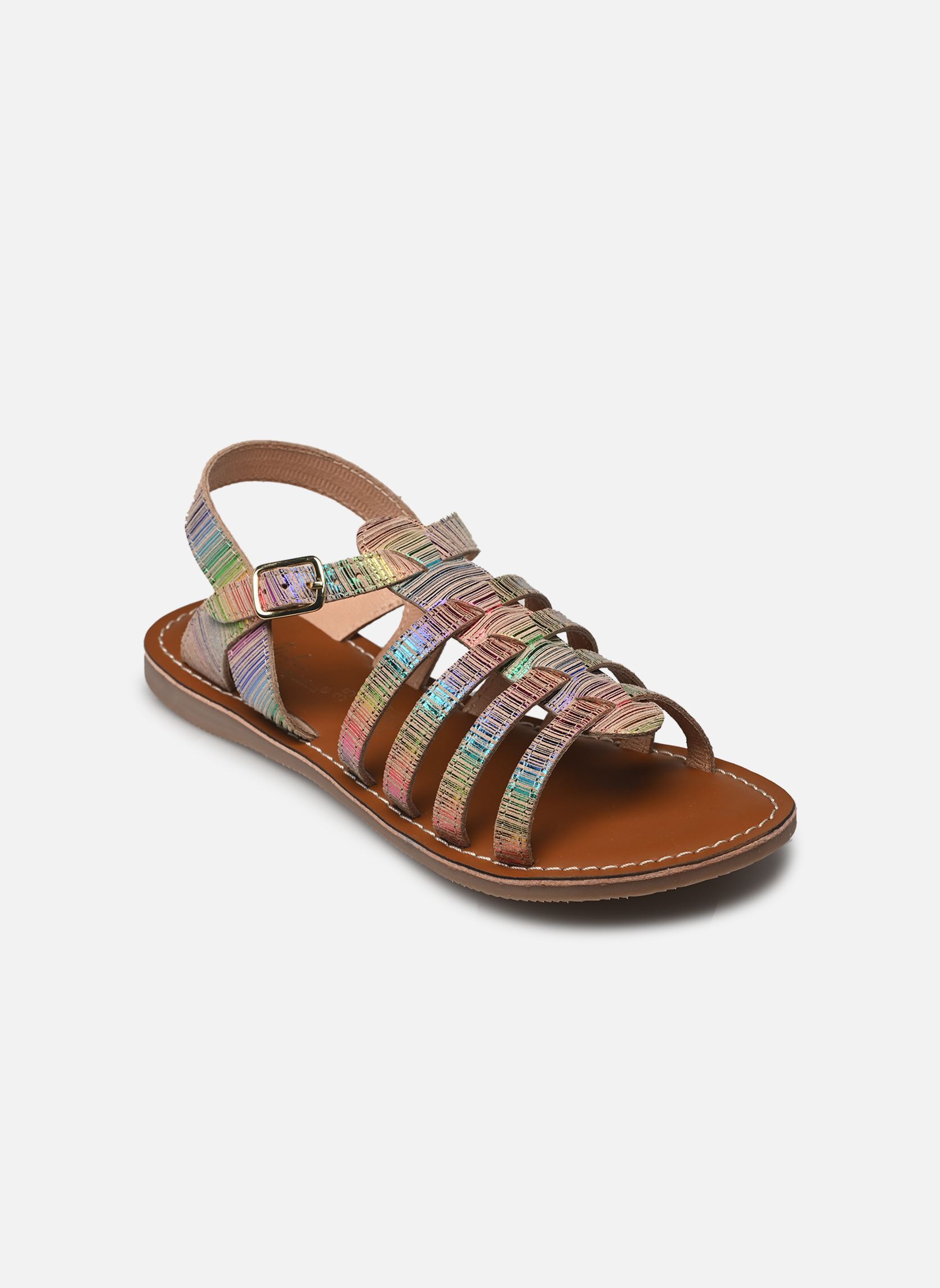 Sandales Il 2256 fille multicolore L'Atelier Tropézien Sandales Il 2256 fille multicolore RAINBOW
