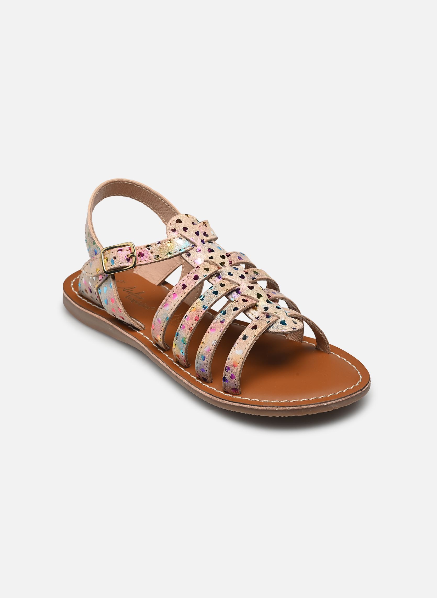 Sandales Il 2256 fille multicolore L'Atelier Tropézien Sandales Il 2256 fille multicolore BEIGE HEARTH