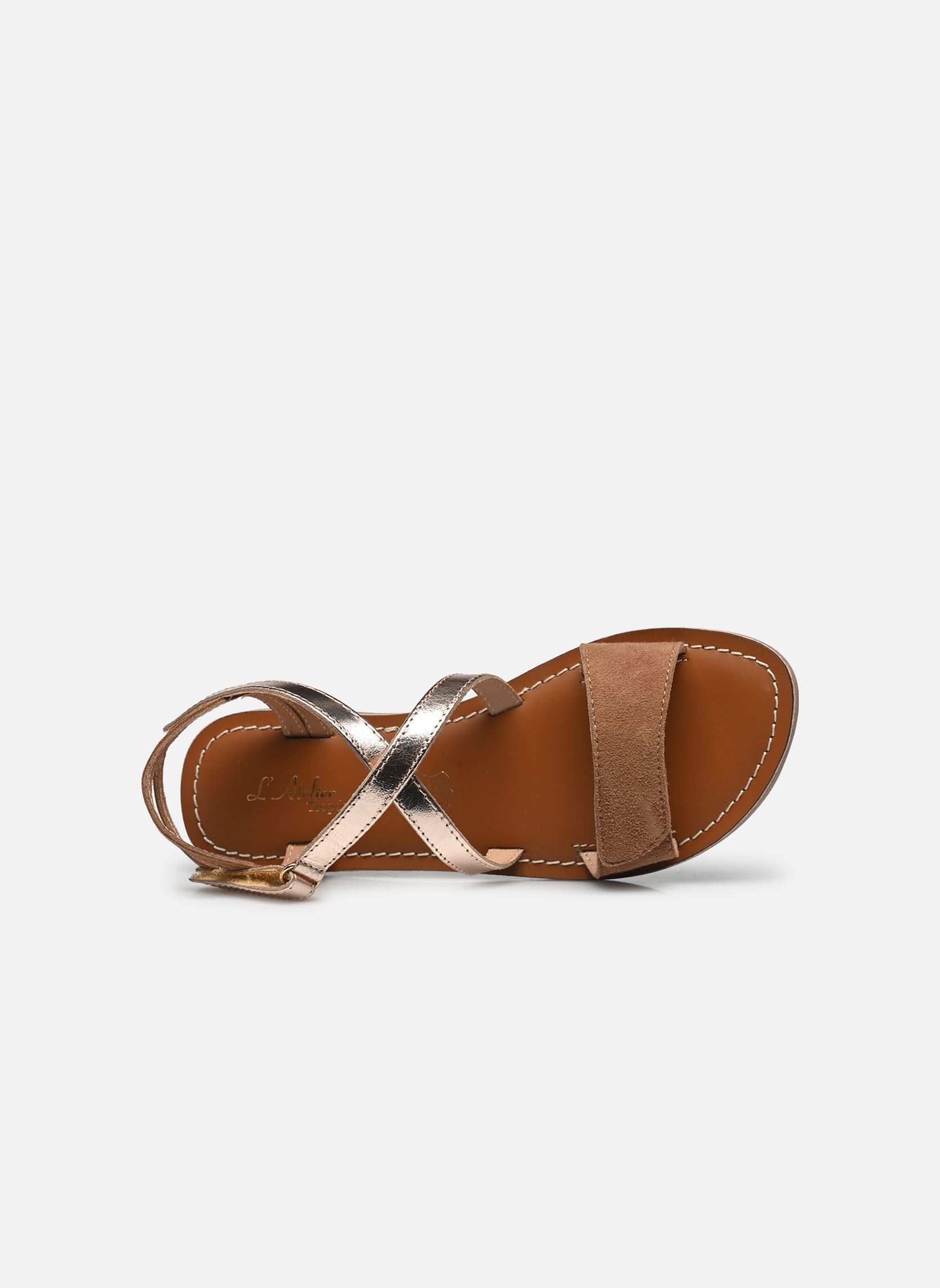 Sandales Il 2263 fille multicolore L'Atelier Tropézien Sandales Il 2263 fille multicolore GOLD/TAN