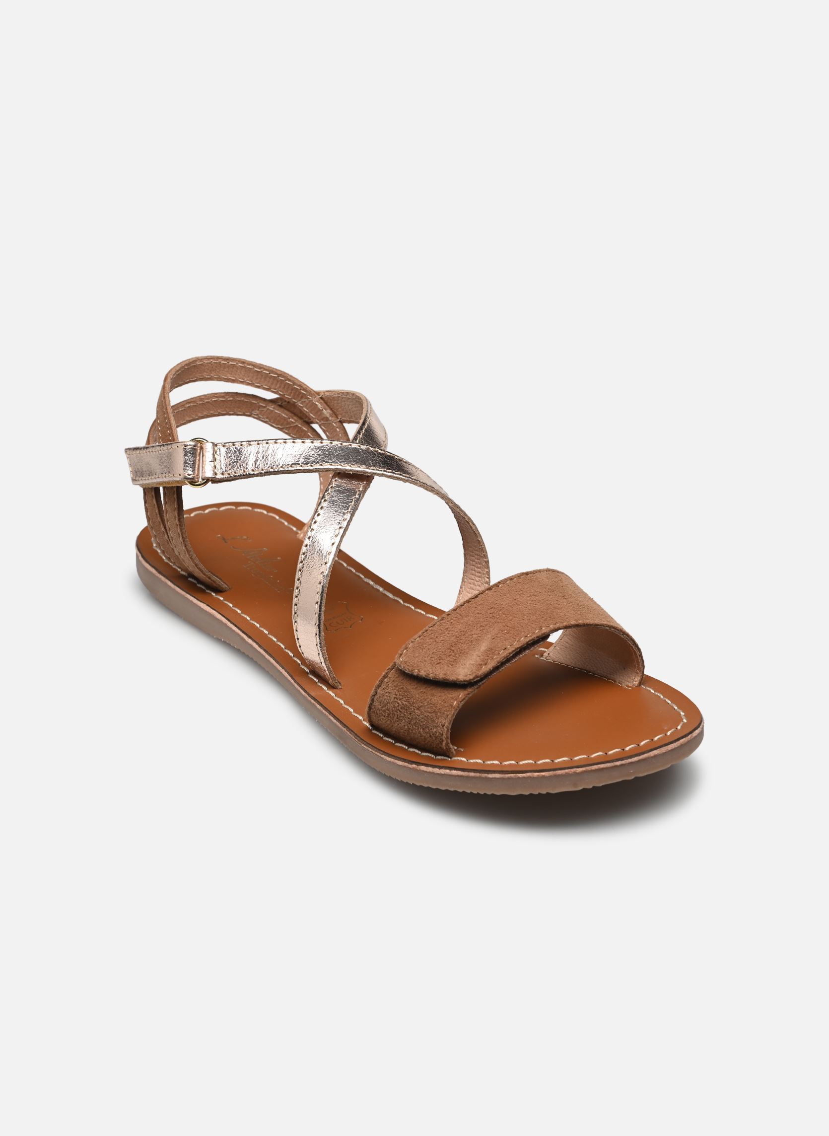 Sandales Il 2263 fille multicolore L'Atelier Tropézien Sandales Il 2263 fille multicolore GOLD/TAN
