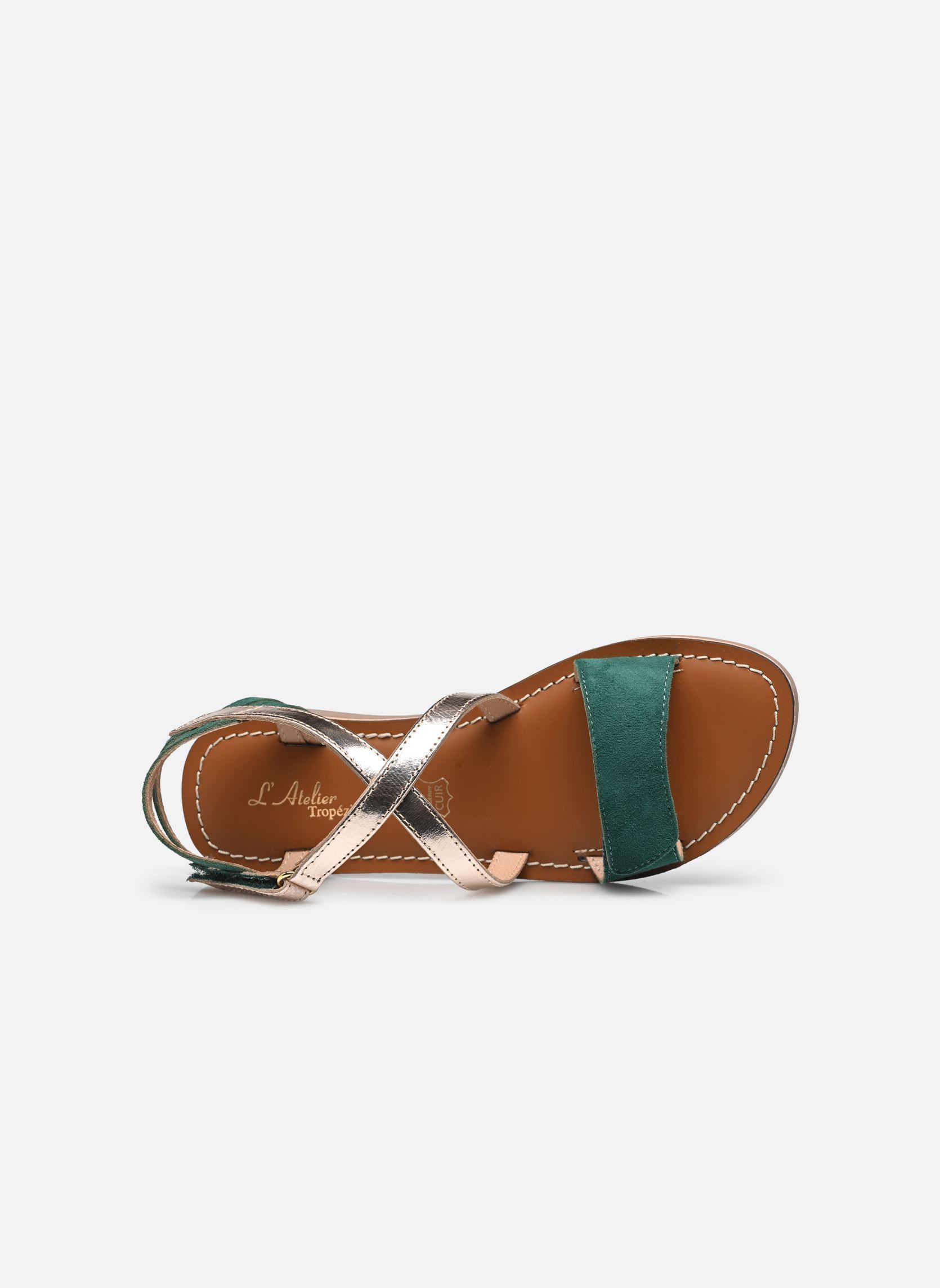 Sandales Il 2263 fille multicolore L'Atelier Tropézien Sandales Il 2263 fille multicolore GOLD/GREEN