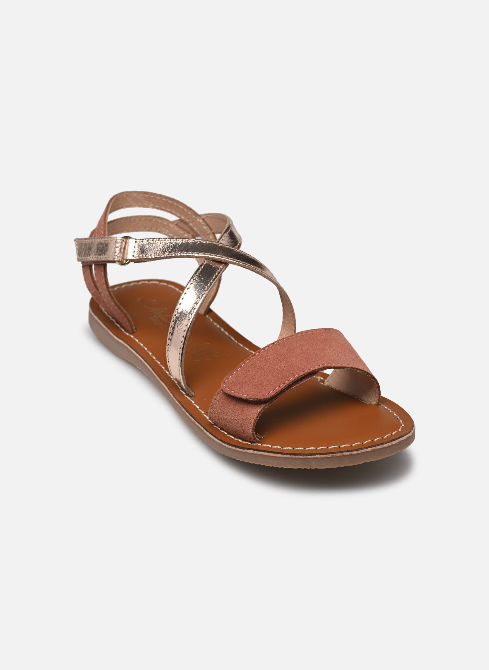 Sandales Il 2263 fille multicolore L'Atelier Tropézien Sandales Il 2263 fille multicolore GOLD/PINK