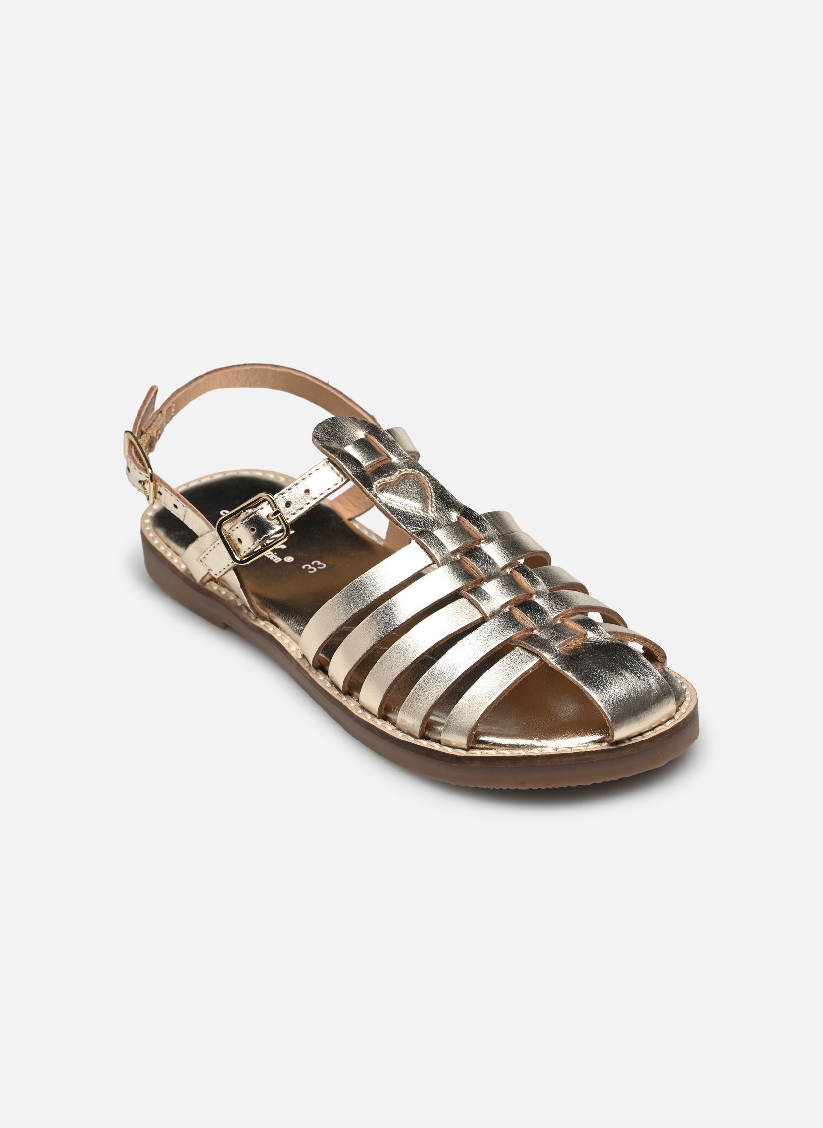 Sandales Sb 2422 fille or et bronze L'Atelier Tropézien Sandales Sb 2422 fille or et bronze GOLD