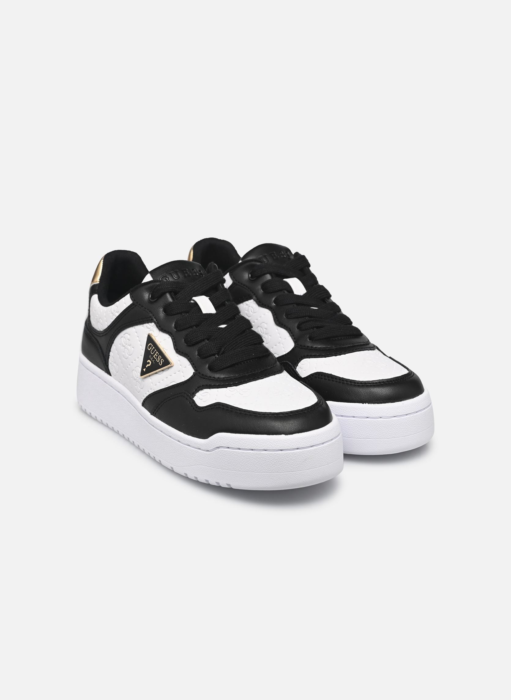 Baskets basses MIRAM6 femme noir Guess Baskets basses MIRAM6 femme noir Black/brown