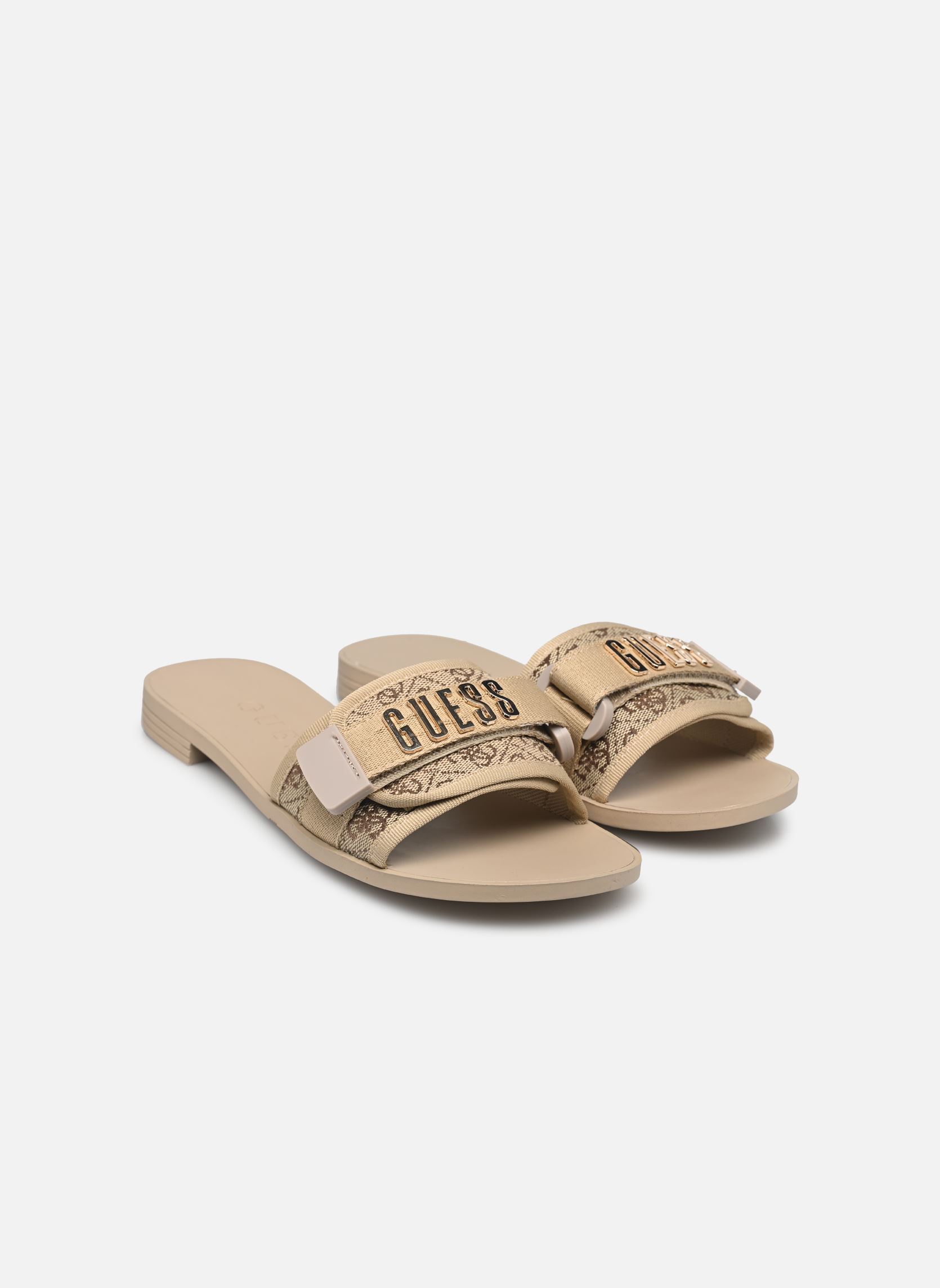 Pantoletten und Clogs ELYZE damen beige Guess Pantoletten und Clogs ELYZE damen beige Beige Brown