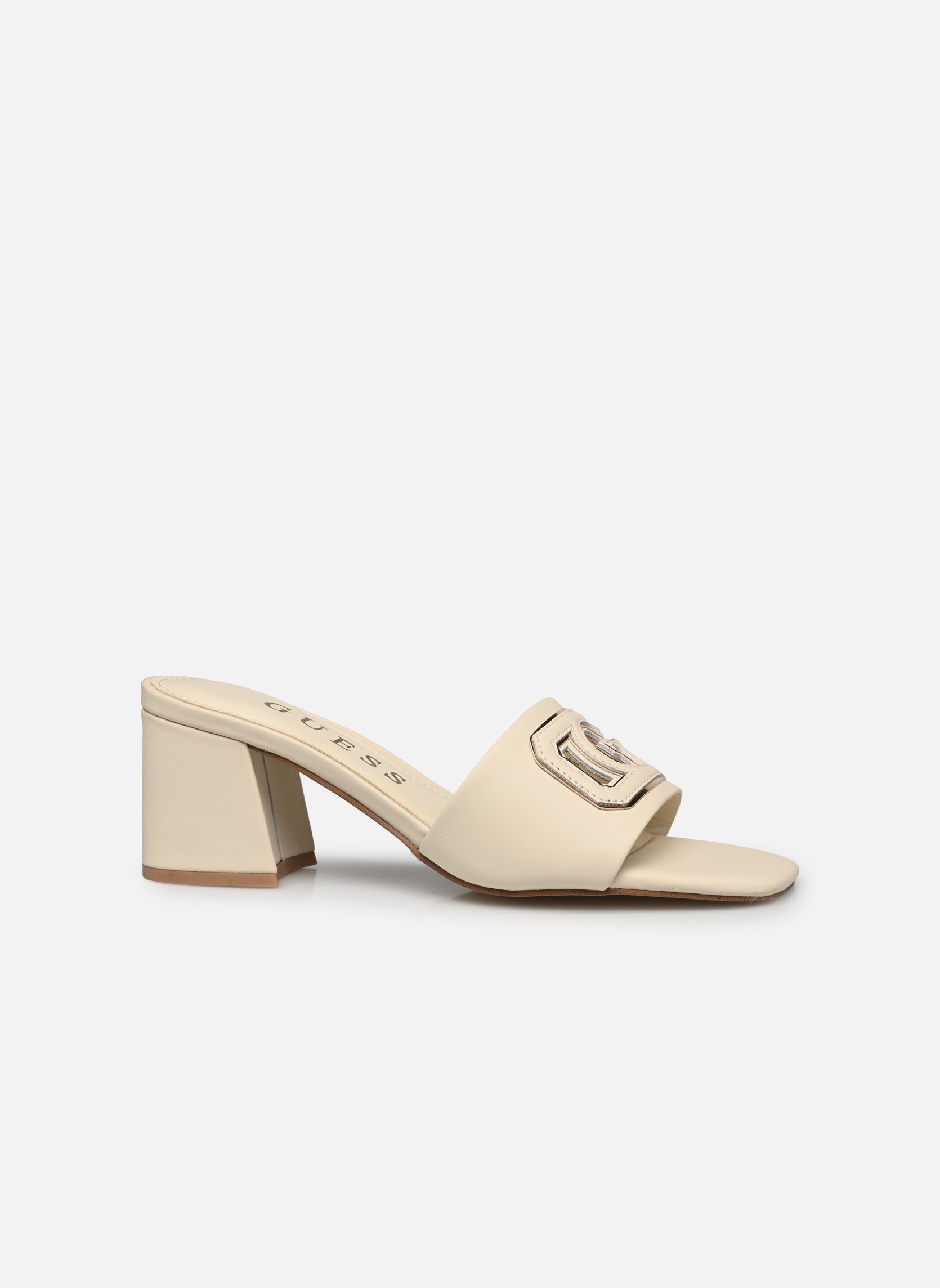 Muilen en klompen GALS dames wit Guess Muilen en klompen GALS dames wit Cream/Gold