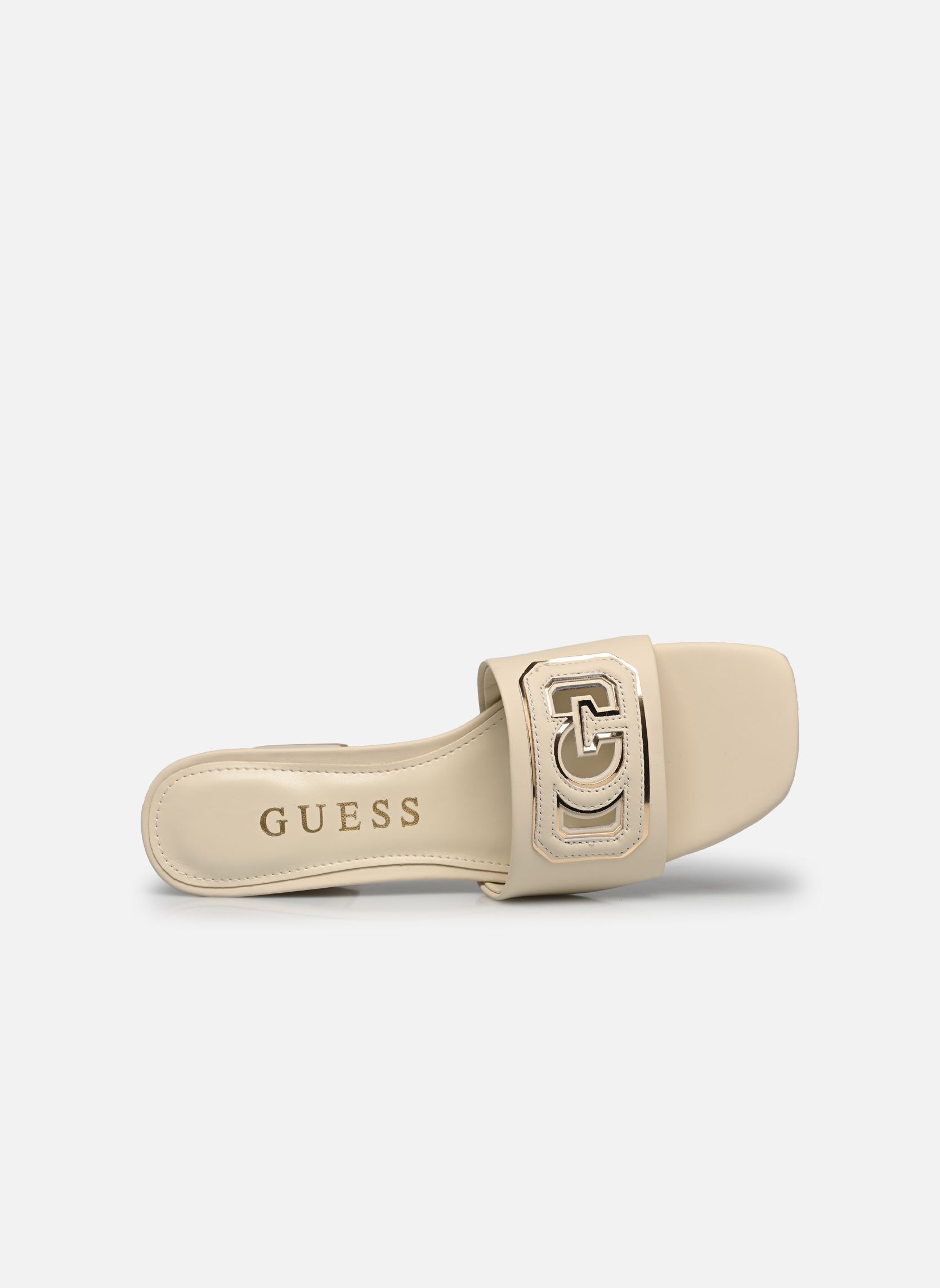 Muilen en klompen GALS dames wit Guess Muilen en klompen GALS dames wit Cream/Gold