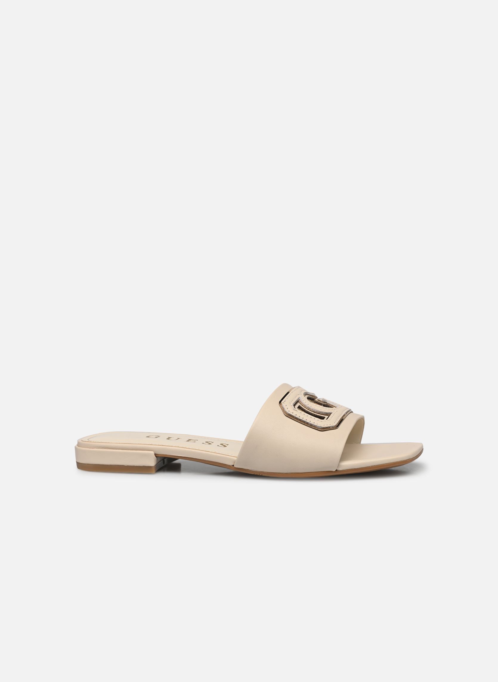 Muilen en klompen TARISHA dames wit Guess Muilen en klompen TARISHA dames wit Cream/Gold