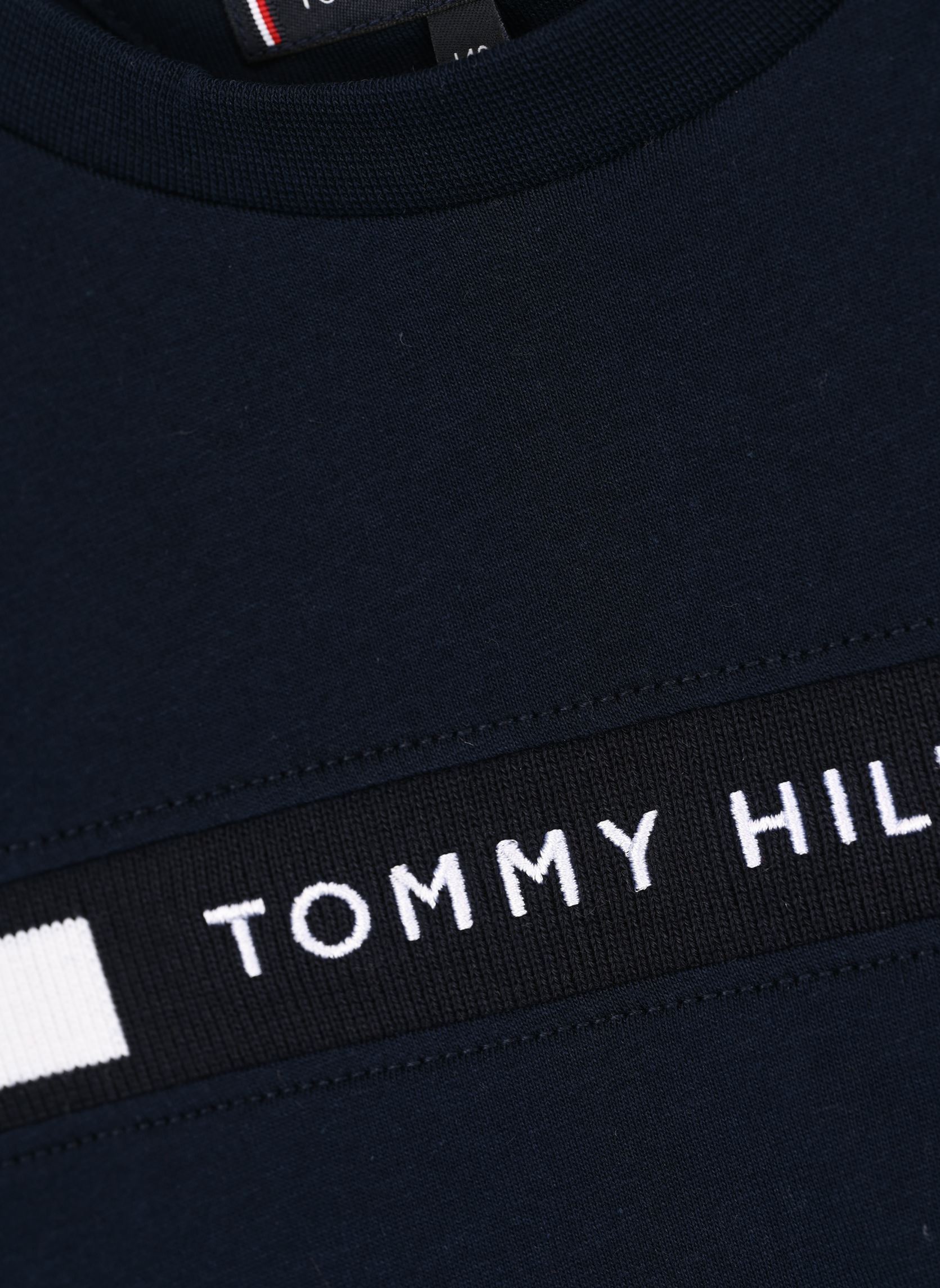 Kurzarm-T-Shirts Flag Rib Insert Tee KB0KB09351 jungen blau Tommy Hilfiger Kurzarm-T-Shirts Flag Rib Insert Tee KB0KB09351 jungen blau DARK NIGHT NAVY
