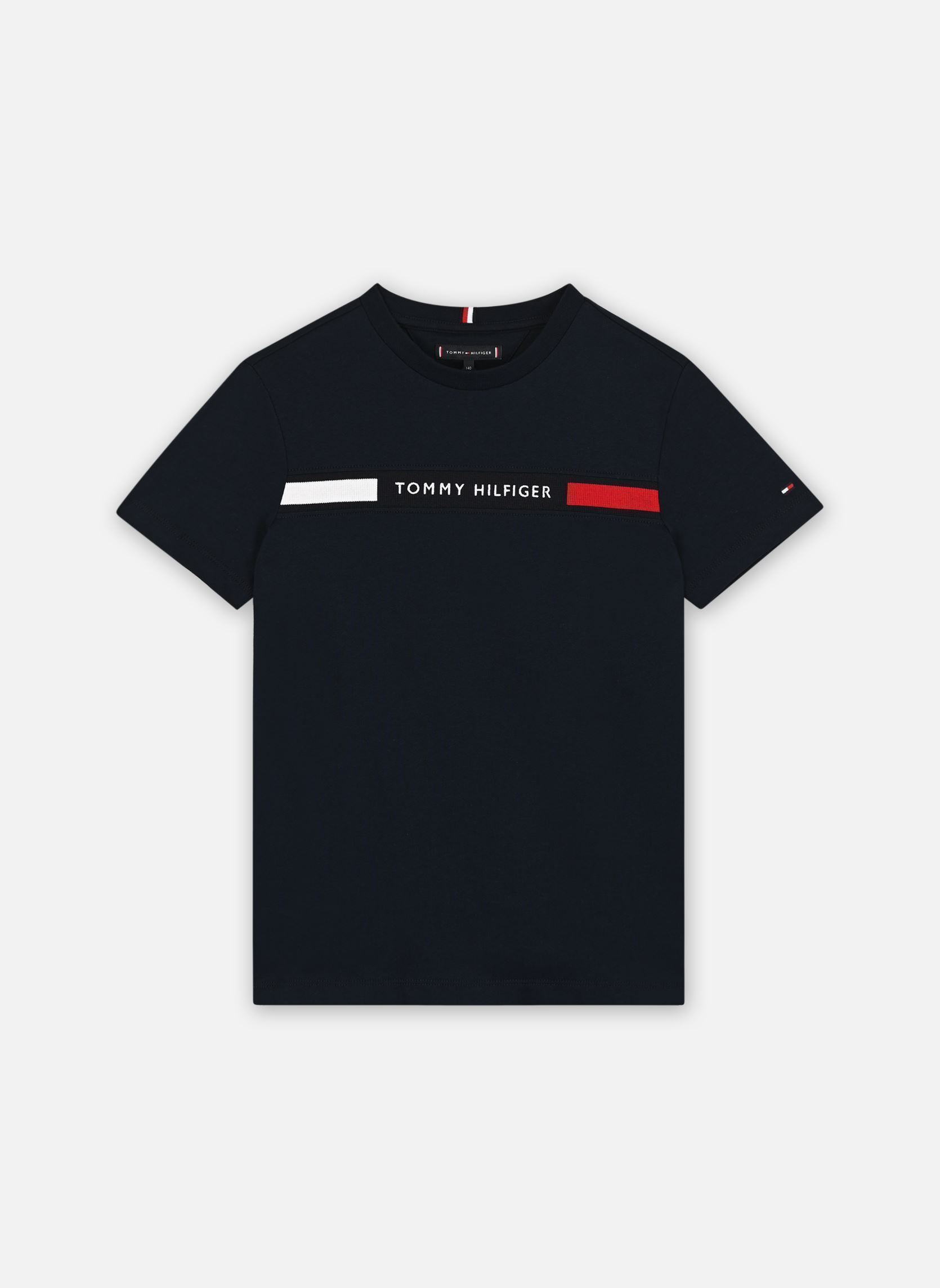 Vêtements Tommy Hilfiger Flag Rib Insert Tee KB0KB09351 pour Accessoires