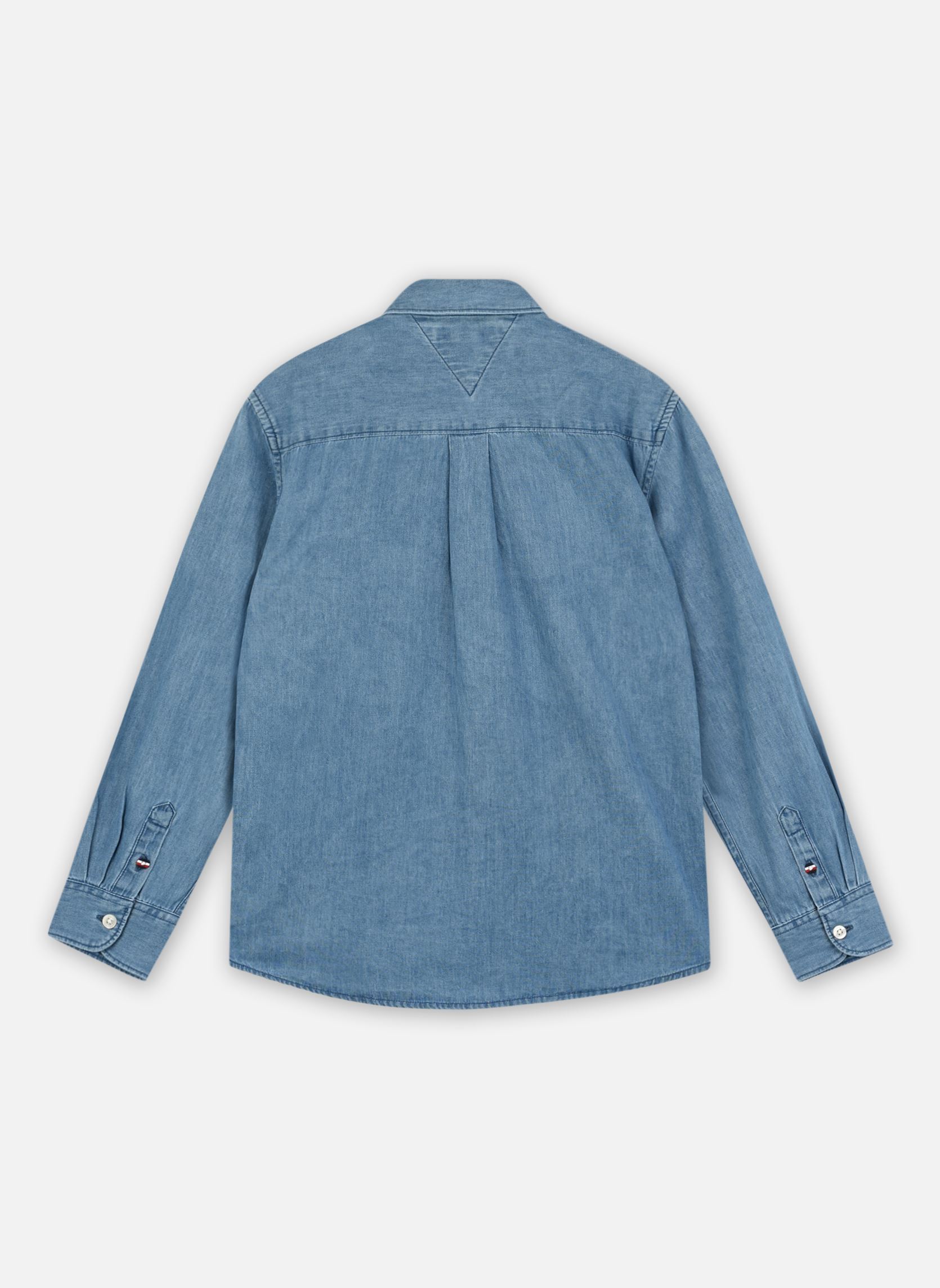 Chemises manches longues Denim Chambray Shirt KB0KB09606 garçon bleu Tommy Hilfiger Chemises manches longues Denim Chambray Shirt KB0KB09606 garçon bleu DENIM MEDIUM WASH