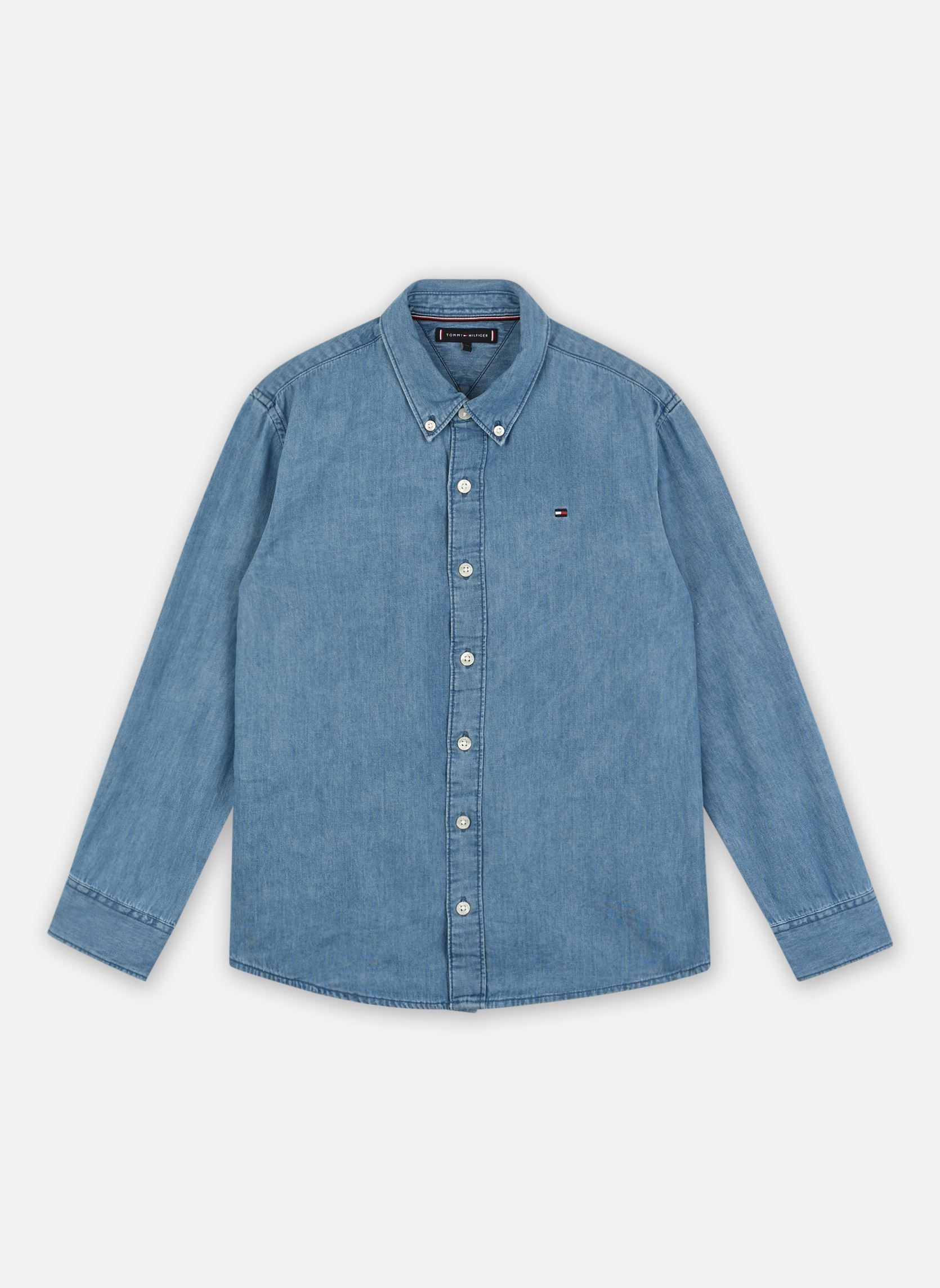 Vêtements Tommy Hilfiger Chambray Shirt KB0KB09606 pour Accessoires