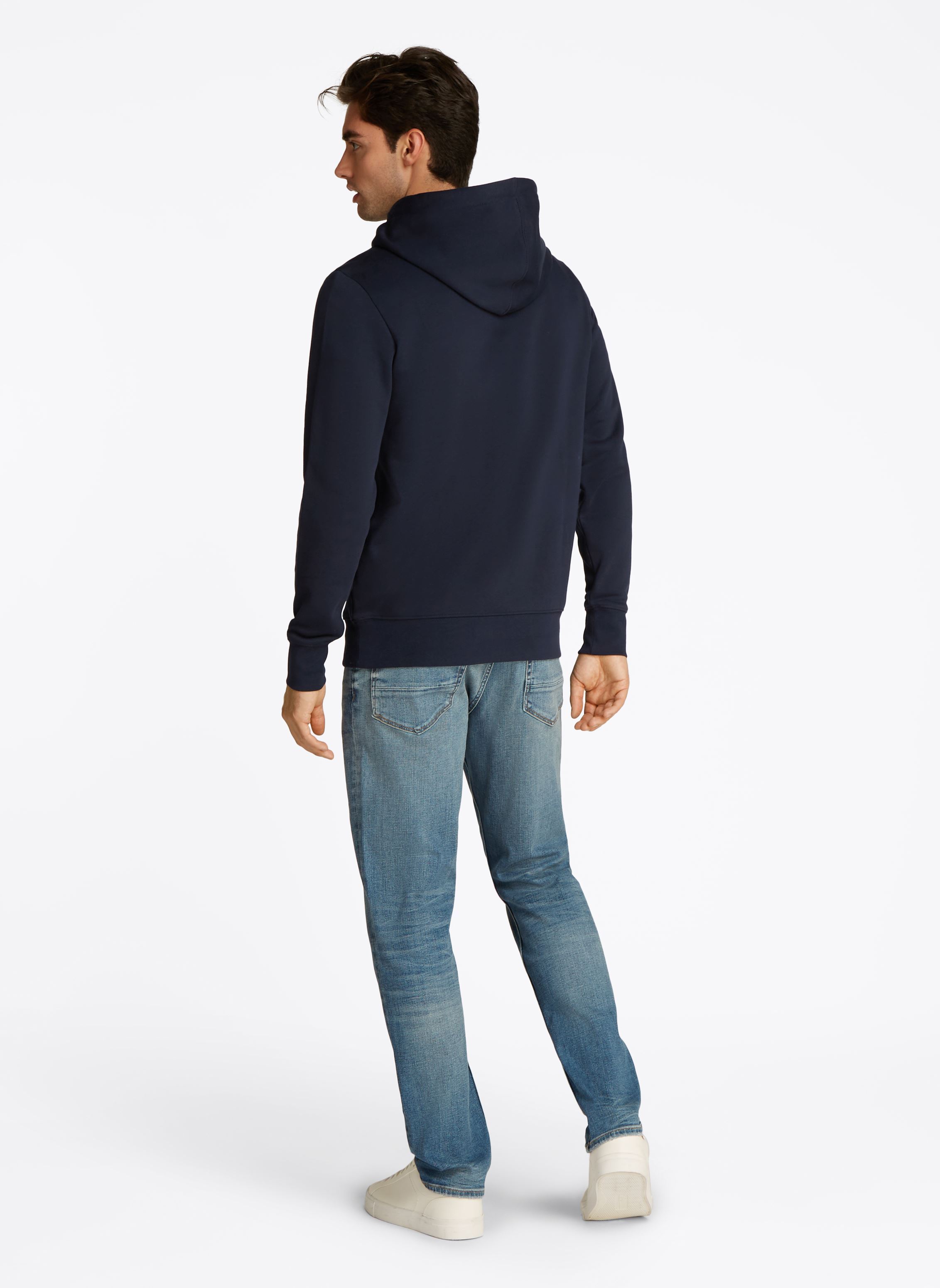 Sweats à capuche Script Logo Hoody MW0MW33631 homme bleu Tommy Hilfiger Sweats à capuche Script Logo Hoody MW0MW33631 homme bleu DESERT SKY
