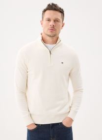 Pulls Essential Cotton Zip MW0MW37331 homme blanc Tommy Hilfiger Pulls Essential Cotton Zip MW0MW37331 homme blanc IVORY PETAL