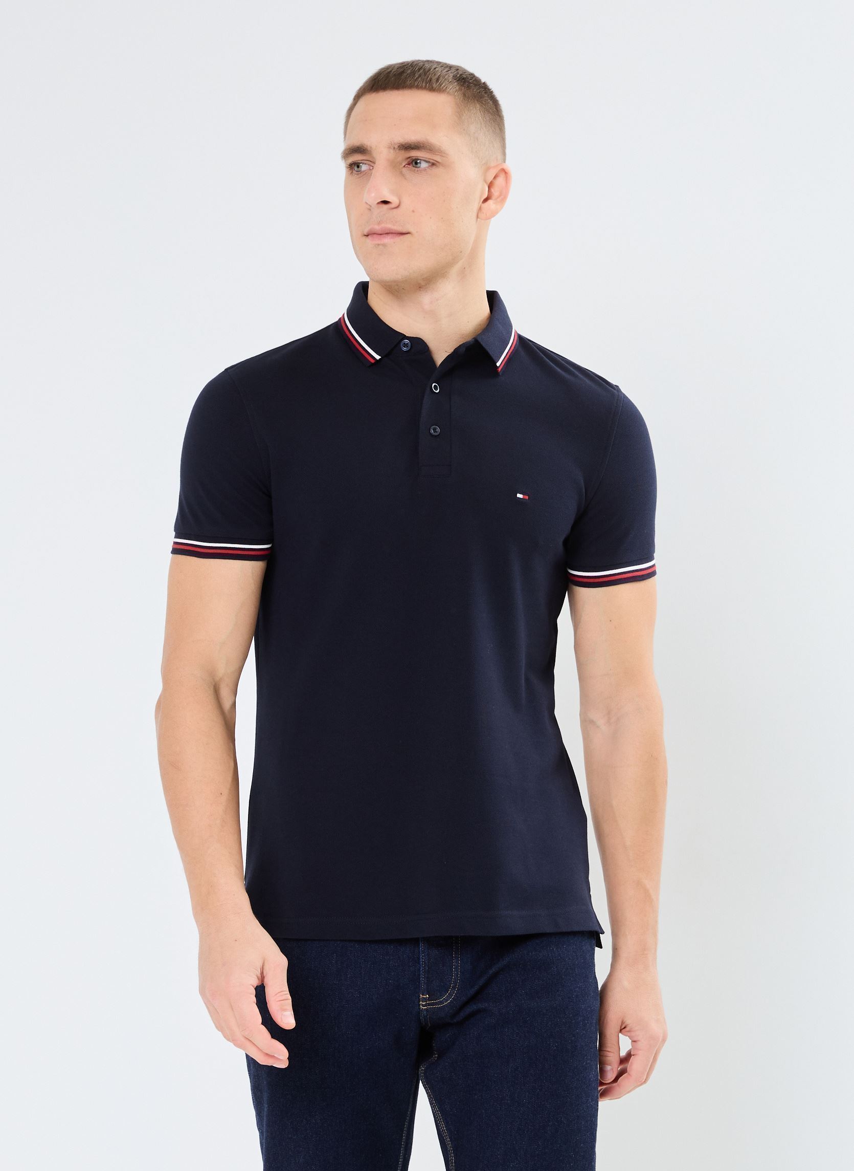 Polo Tommy Hilfiger TIPPED SLIM FIT POLO EU - vue 2