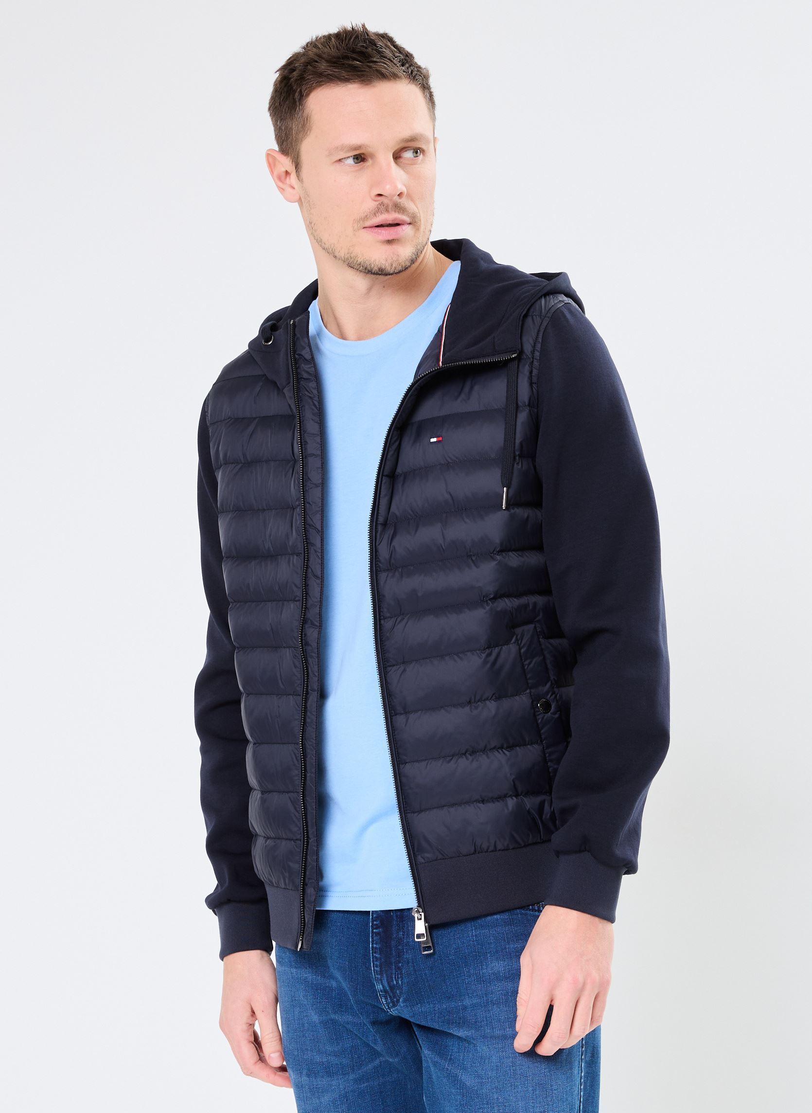 Doudounes Tommy Hilfiger MIX MEDIA FZ HOODIE EU - vue 2