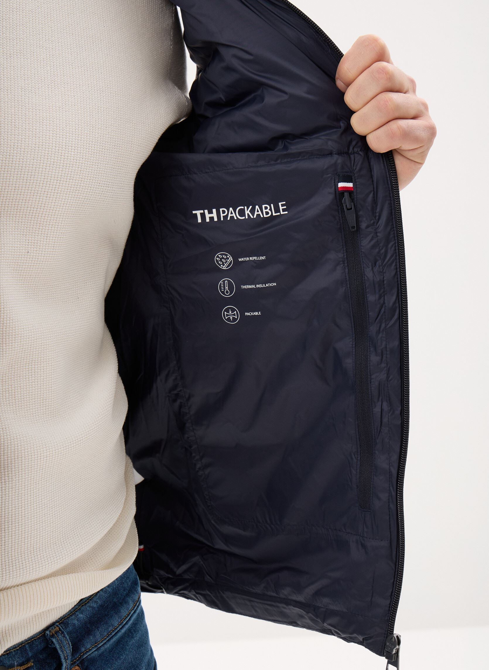Doudounes sans manches Core Packable Recycl MW0MW39989 homme bleu Tommy Hilfiger Doudounes sans manches Core Packable Recycl MW0MW39989 homme bleu DESERT SKY