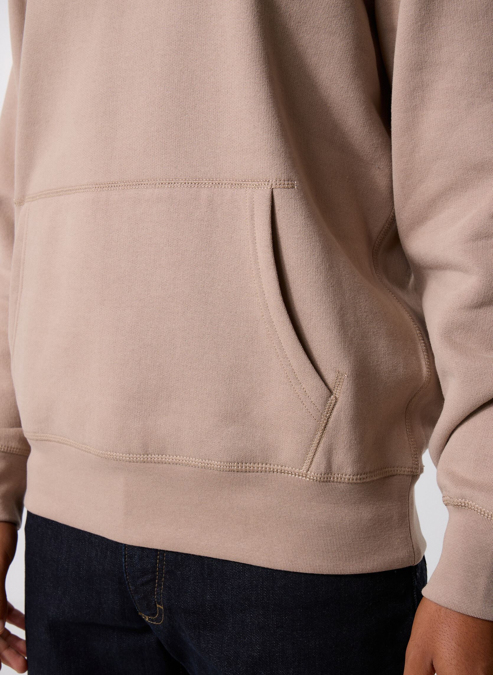 Kapuzenpullover Ess Seasonal Fleece MW0MW39997 herren beige Tommy Hilfiger Kapuzenpullover Ess Seasonal Fleece MW0MW39997 herren beige BEIGE