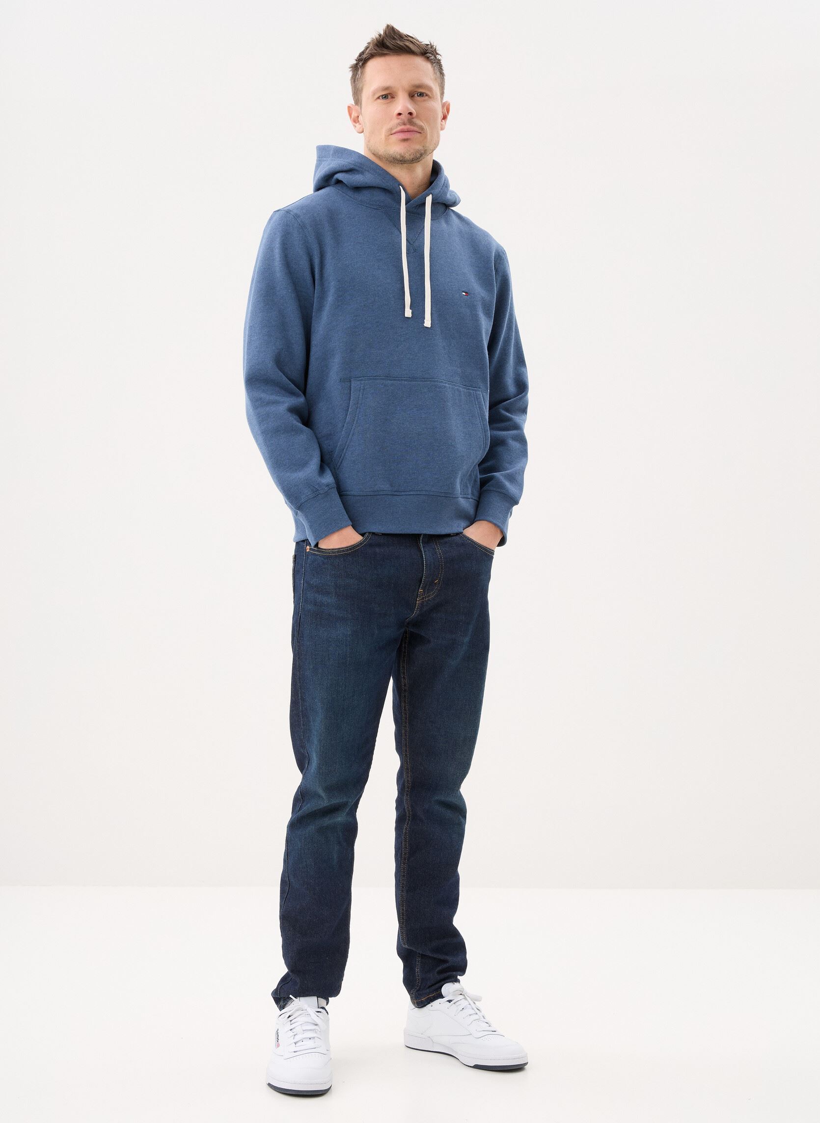 Sweats à capuche Ess Seasonal Fleece MW0MW39997 homme bleu Tommy Hilfiger Sweats à capuche Ess Seasonal Fleece MW0MW39997 homme bleu AEGEAN SEA HEATHER