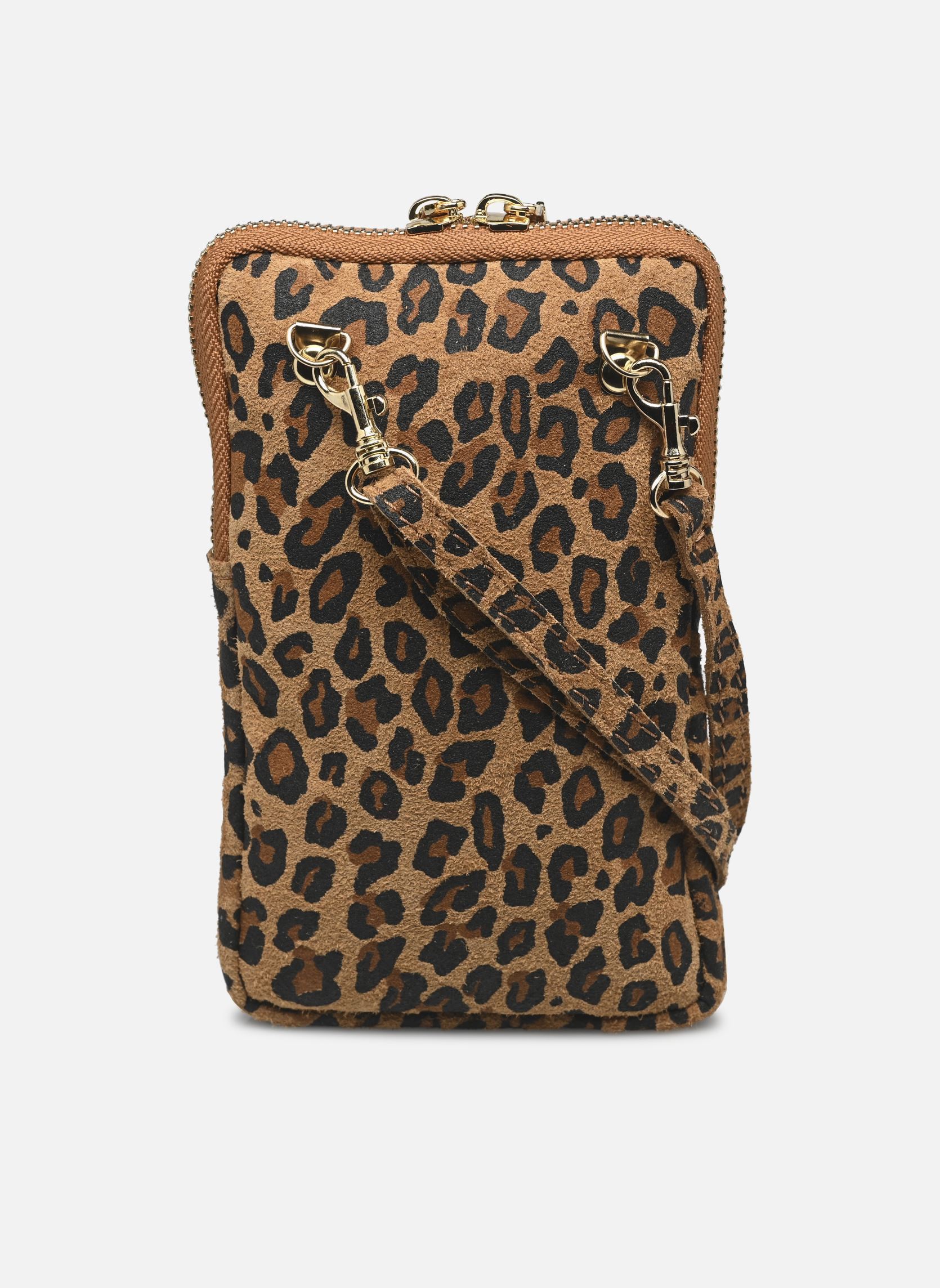 Schoudertassen Pochette téléphone WAMOB LEATHER dames meerkleurig MADE BY Schoudertassen Pochette téléphone WAMOB LEATHER dames meerkleurig MARRON