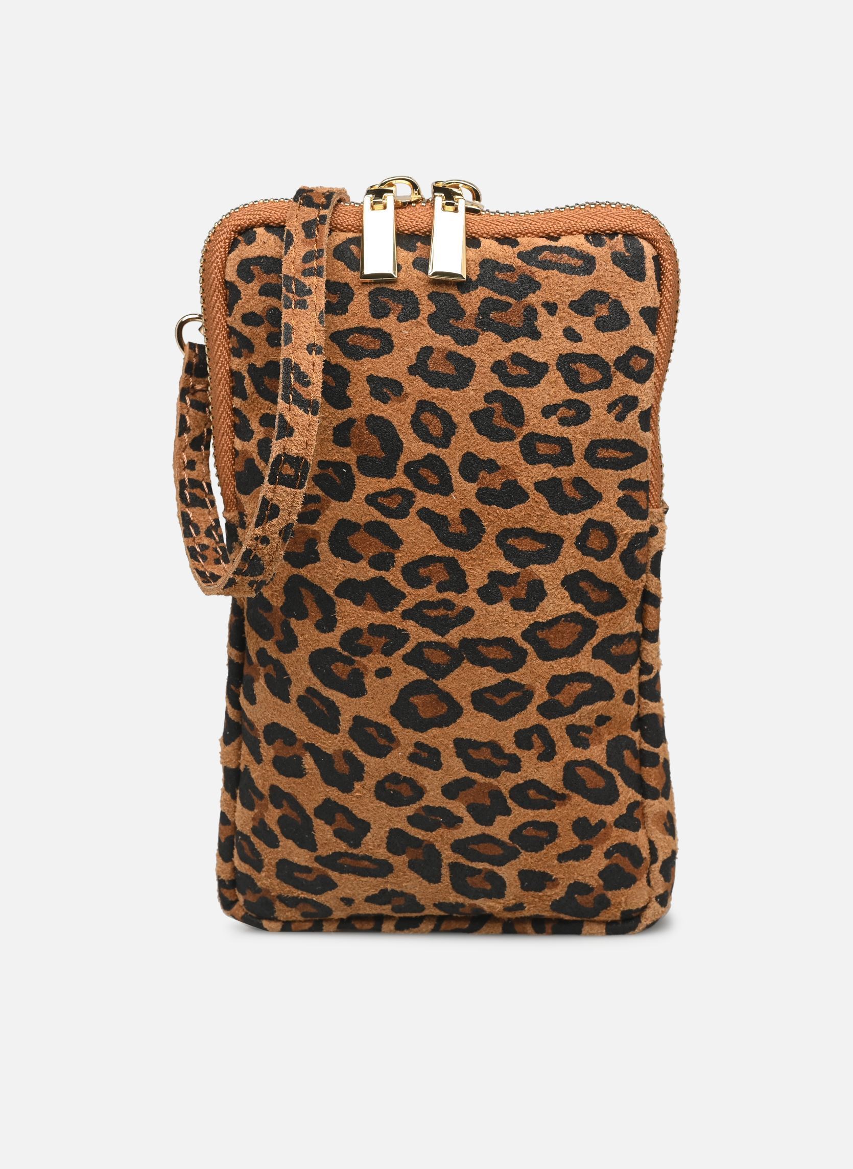 Schoudertassen Pochette téléphone WAMOB LEATHER dames meerkleurig MADE BY Schoudertassen Pochette téléphone WAMOB LEATHER dames meerkleurig MARRON