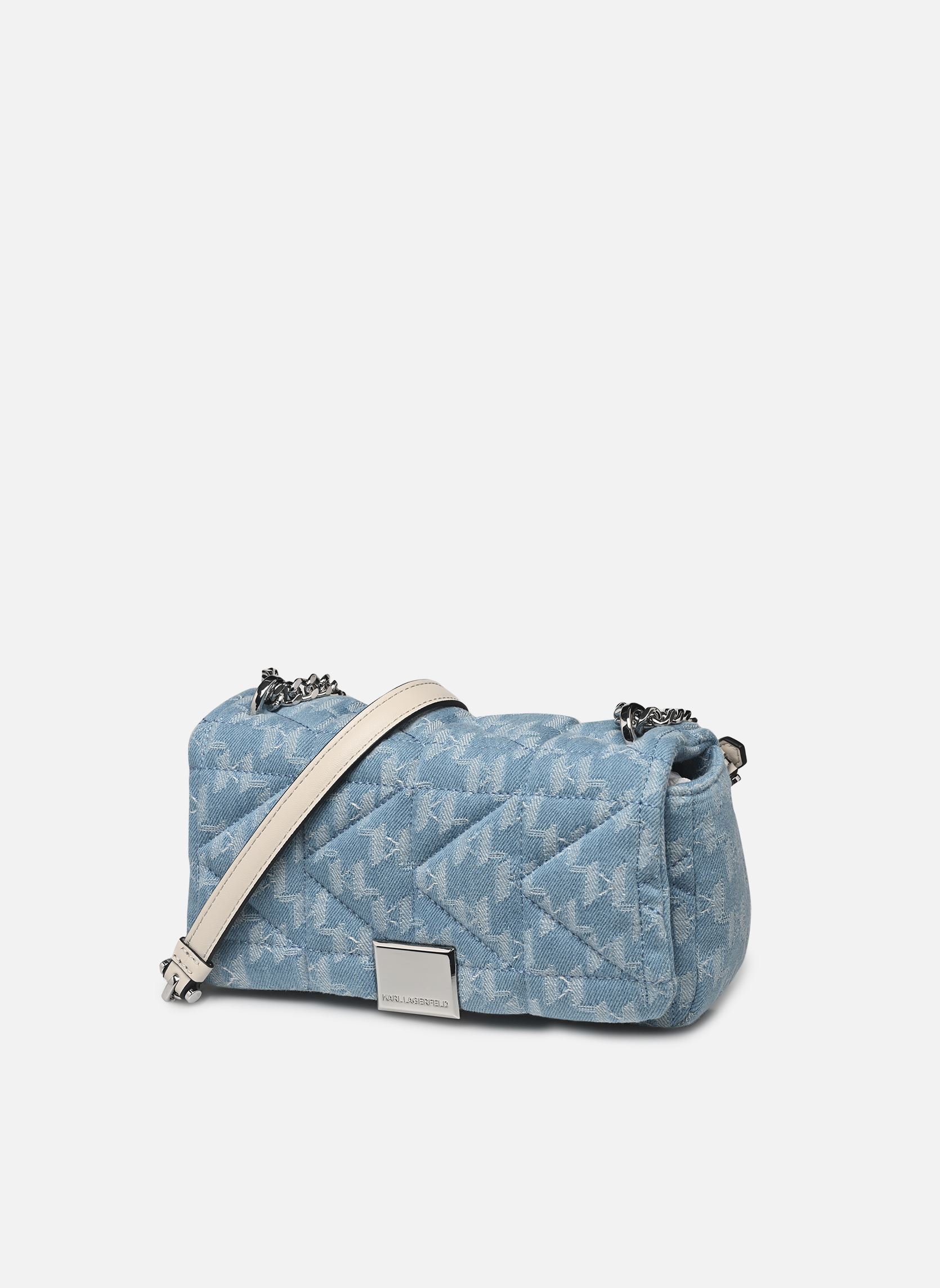 Umhängetaschen K/Kuilt Crossbody Denim damen blau Karl Lagerfeld Umhängetaschen K/Kuilt Crossbody Denim damen blau MONOGRAM DENIM LIGHT BLUE