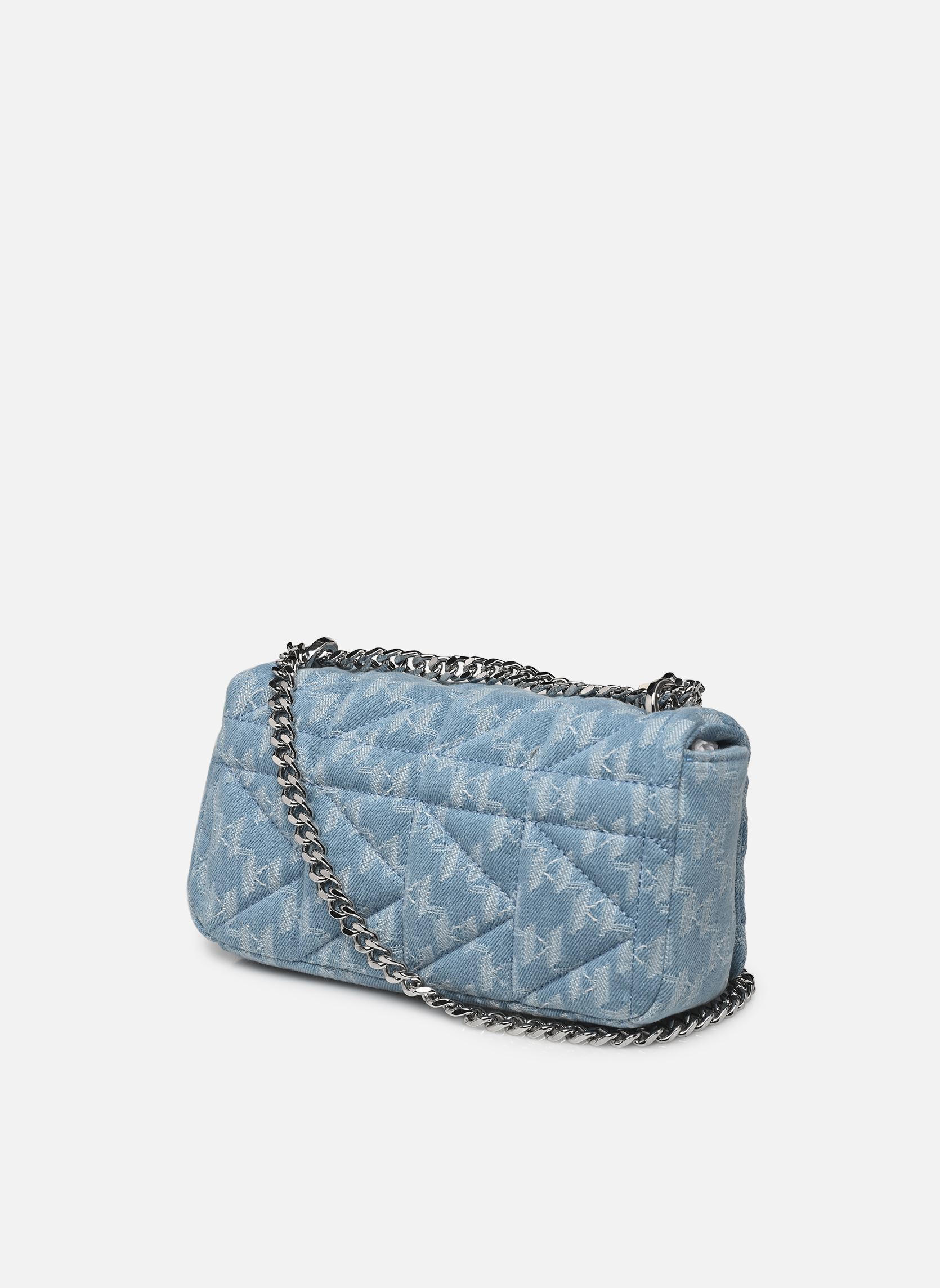 Umhängetaschen K/Kuilt Crossbody Denim damen blau Karl Lagerfeld Umhängetaschen K/Kuilt Crossbody Denim damen blau MONOGRAM DENIM LIGHT BLUE