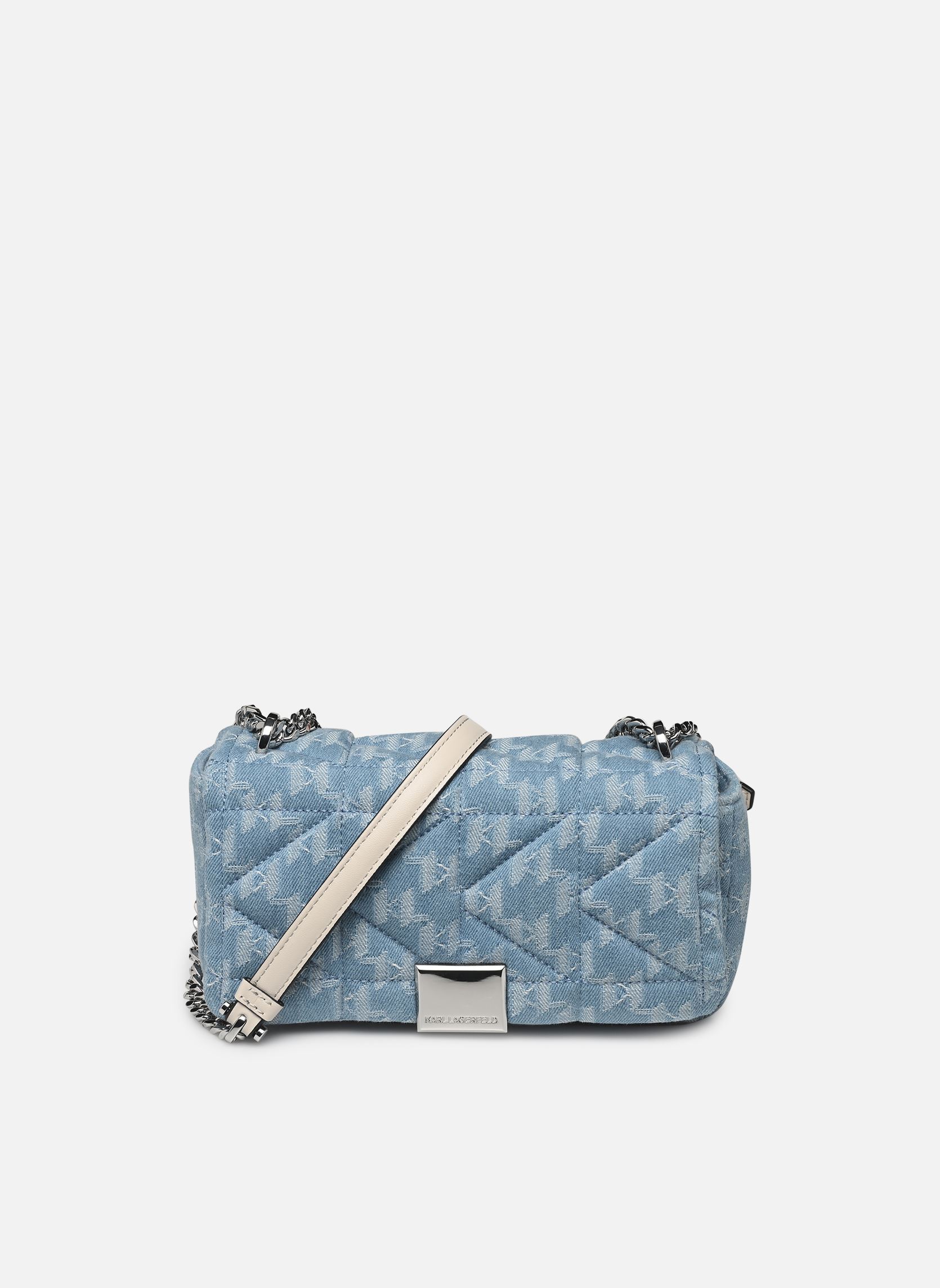 Umhängetaschen K/Kuilt Crossbody Denim damen blau Karl Lagerfeld Umhängetaschen K/Kuilt Crossbody Denim damen blau MONOGRAM DENIM LIGHT BLUE