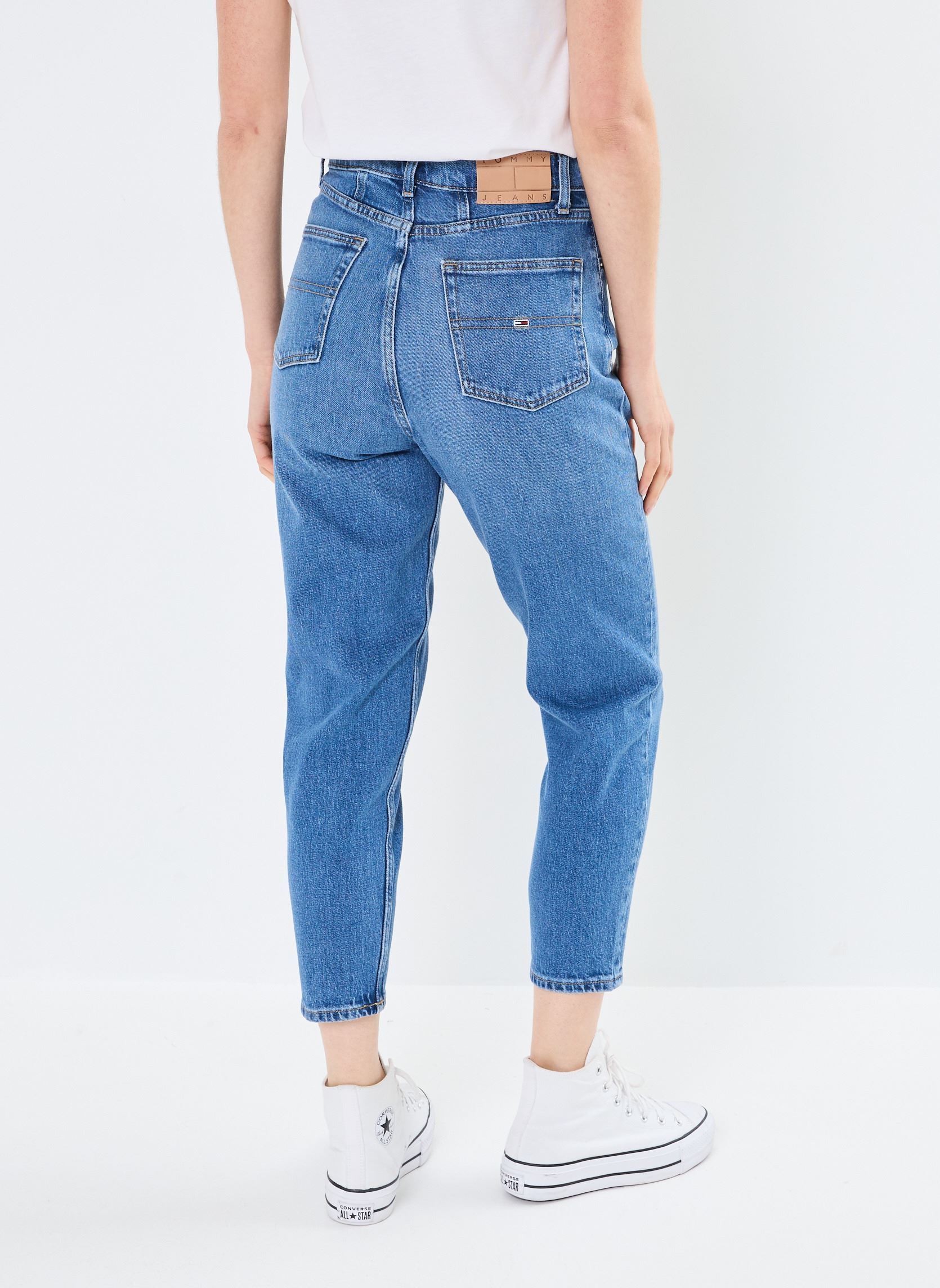 Wijde jeans / Flared Jeans Mom Jean Uh Tpr Ch01 DW0DW19245 dames blauw Tommy Jeans Wijde jeans / Flared Jeans Mom Jean Uh Tpr Ch01 DW0DW19245 dames blauw DENIM MEDIUM