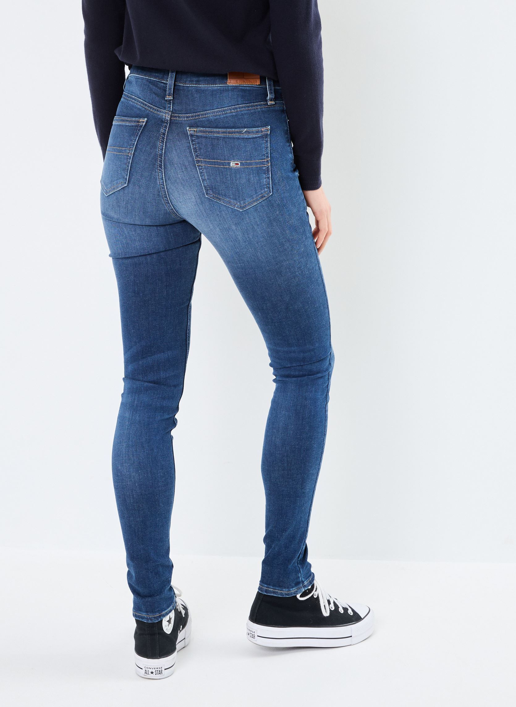 Jeans slim et skinny Nora Md Skn Ch0258 DW0DW19254 femme bleu Tommy Jeans Jeans slim et skinny Nora Md Skn Ch0258 DW0DW19254 femme bleu DENIM DARK